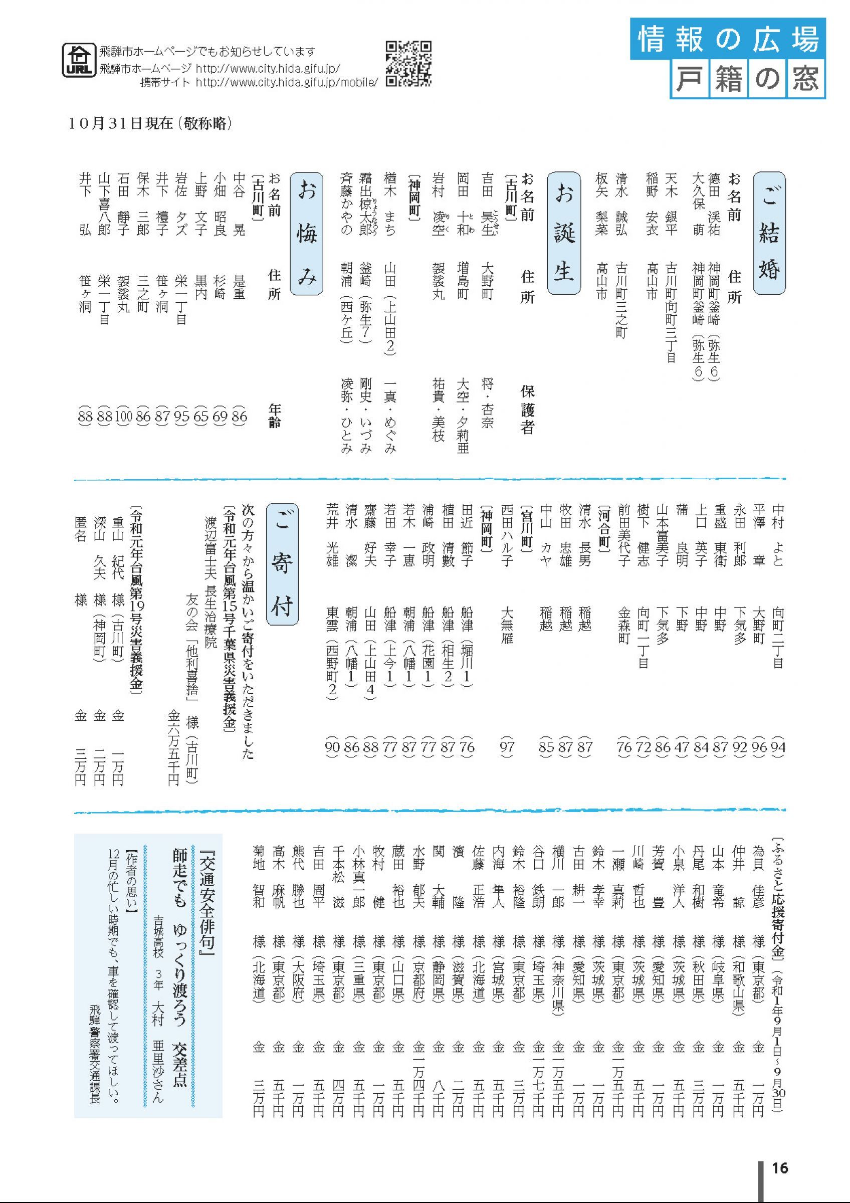 ウェブブック 広報ひだ 19年11月号