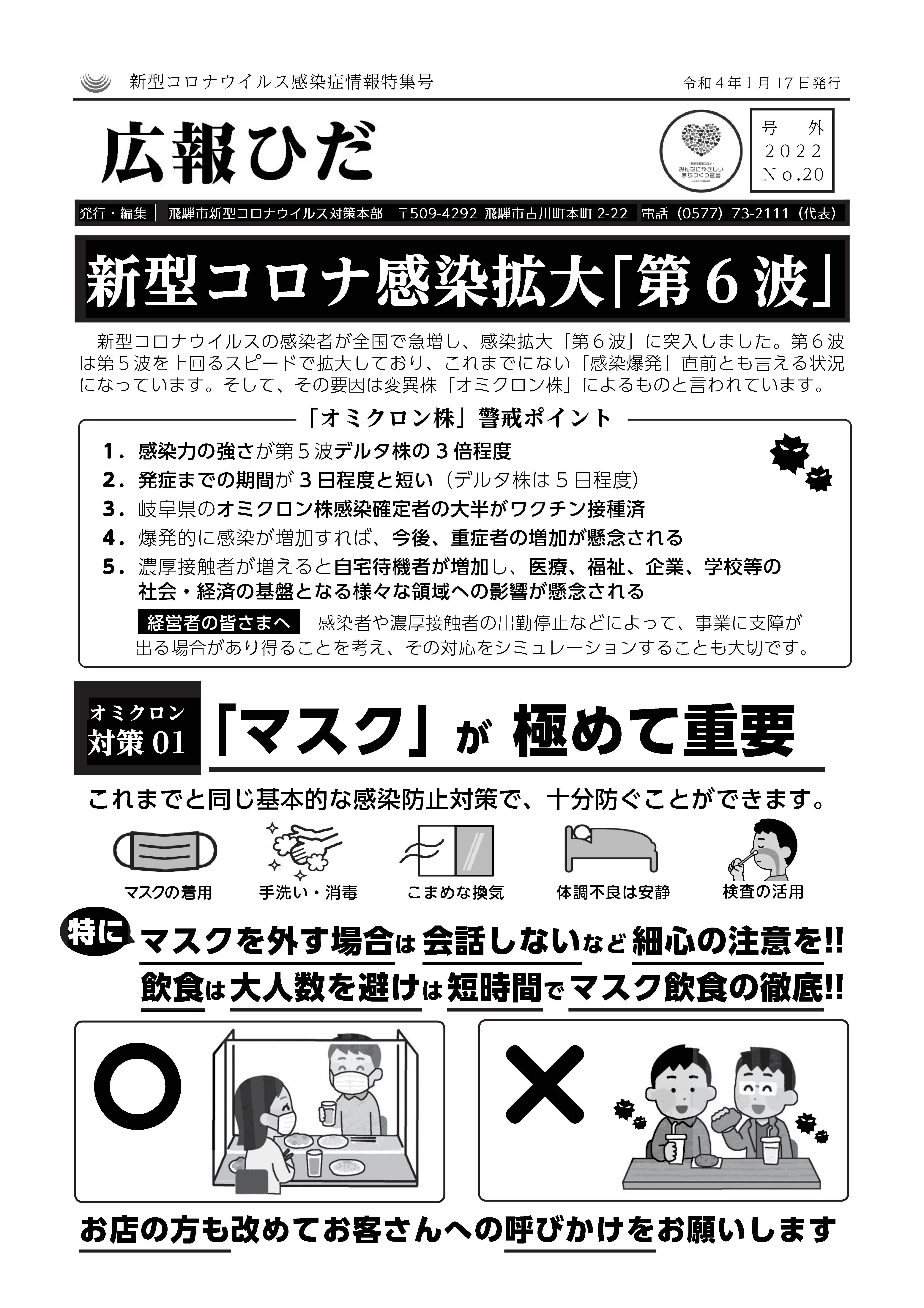 広報ひだ号外20号