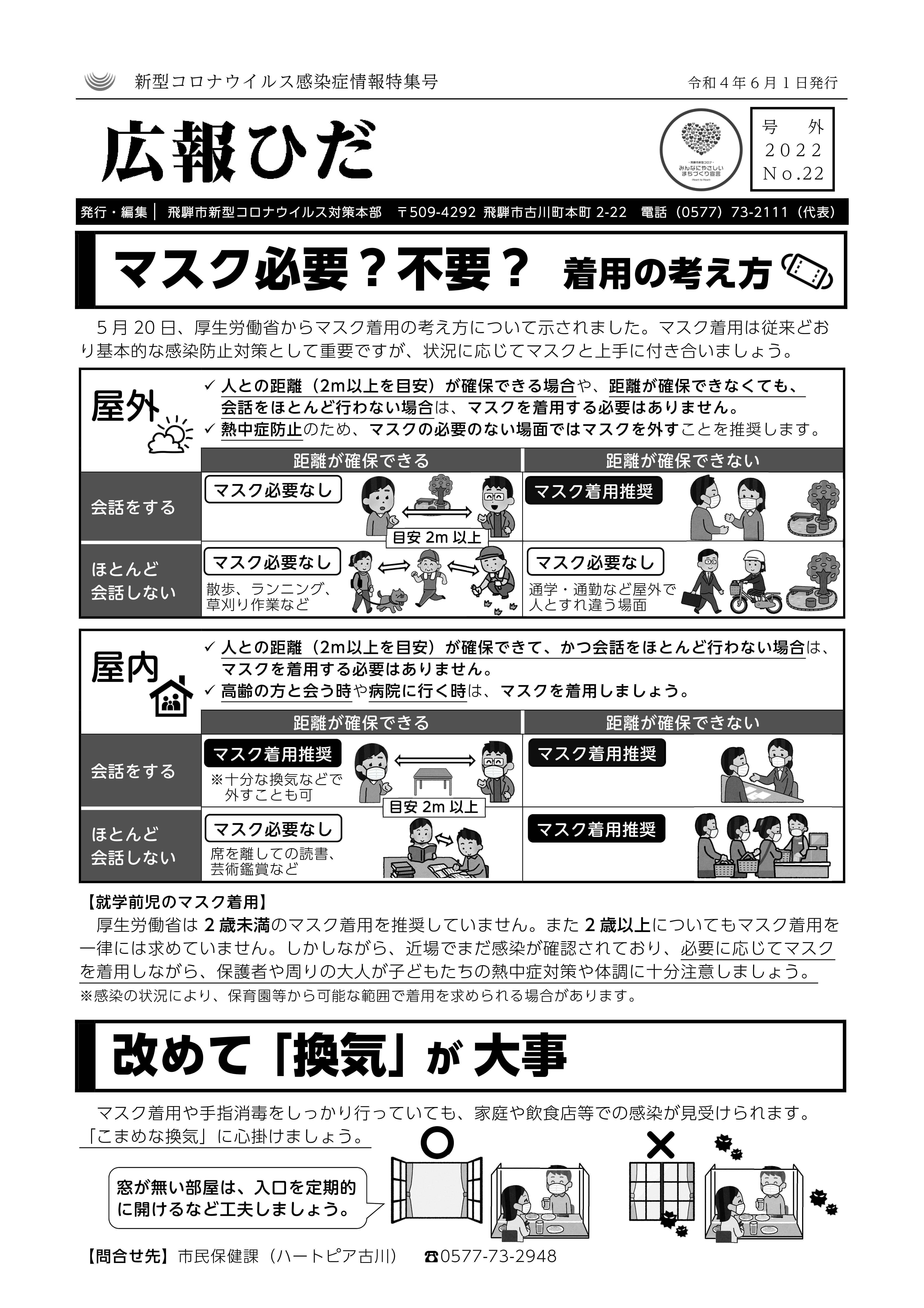 広報ひだ号外22号表面画像