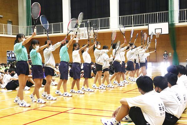 部活動激励会の様子写真