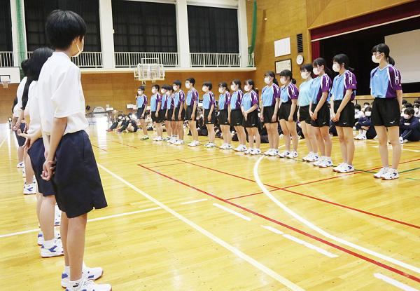 部活動激励会の様子写真