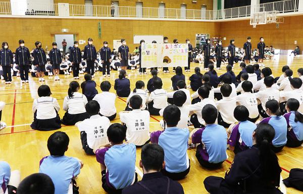 部活動激励会の様子写真