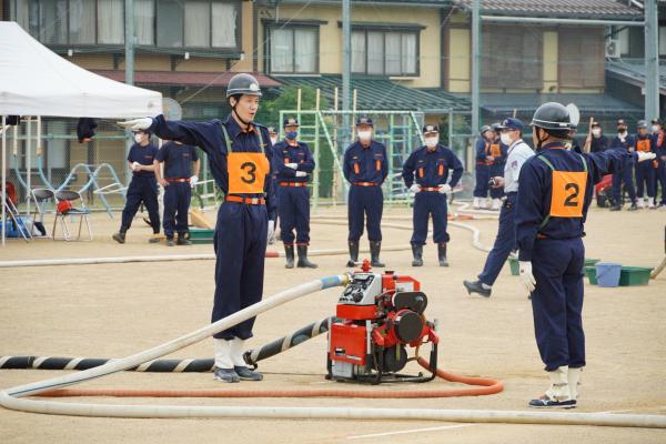 操法大会の様子