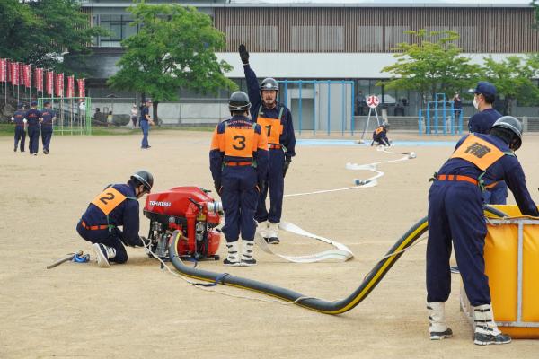 操法大会の様子