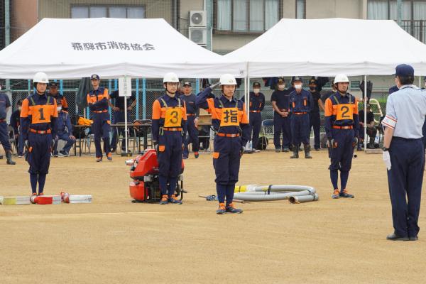 操法大会の様子