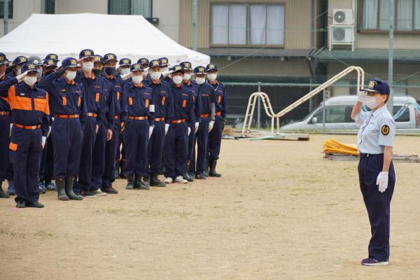 操法大会の様子