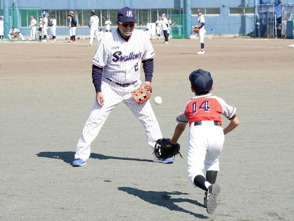 野球教室の様子(7)