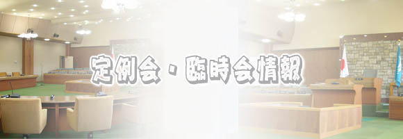 定例会・臨時会情報の画像