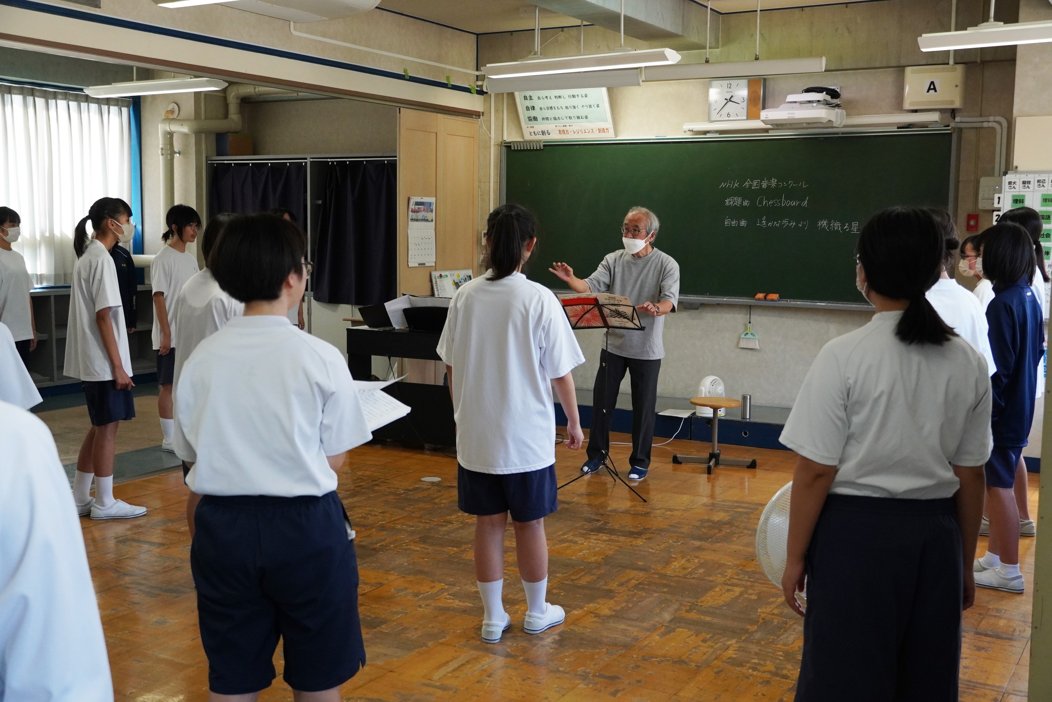 学校訪問の様子