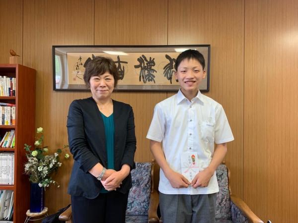 長瀬さんと沖畑教育長