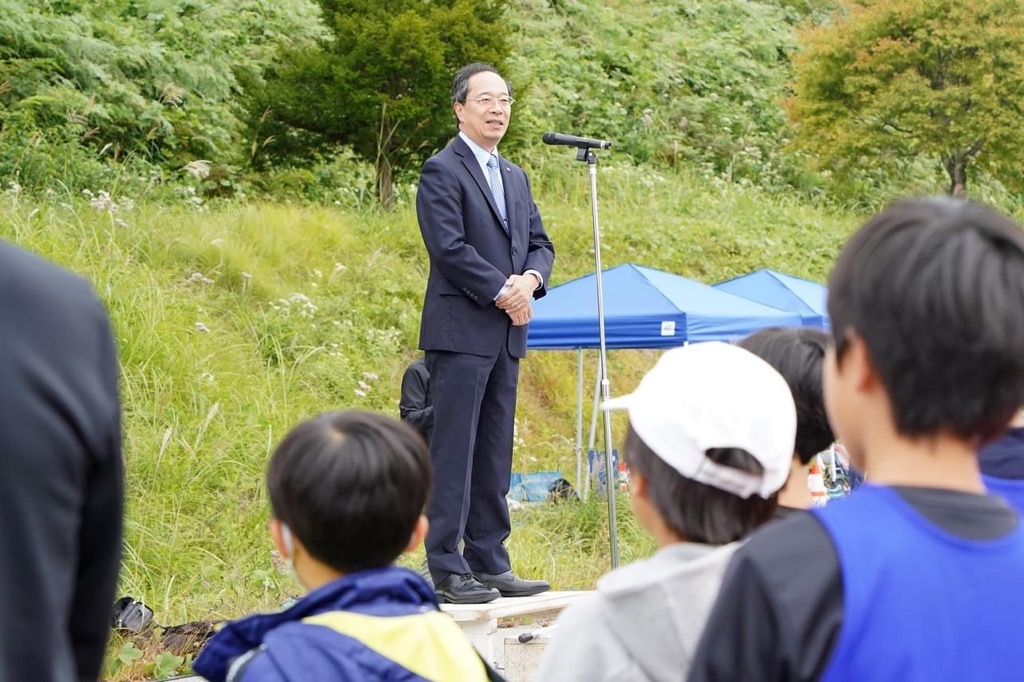 都竹市長のあいさつの写真