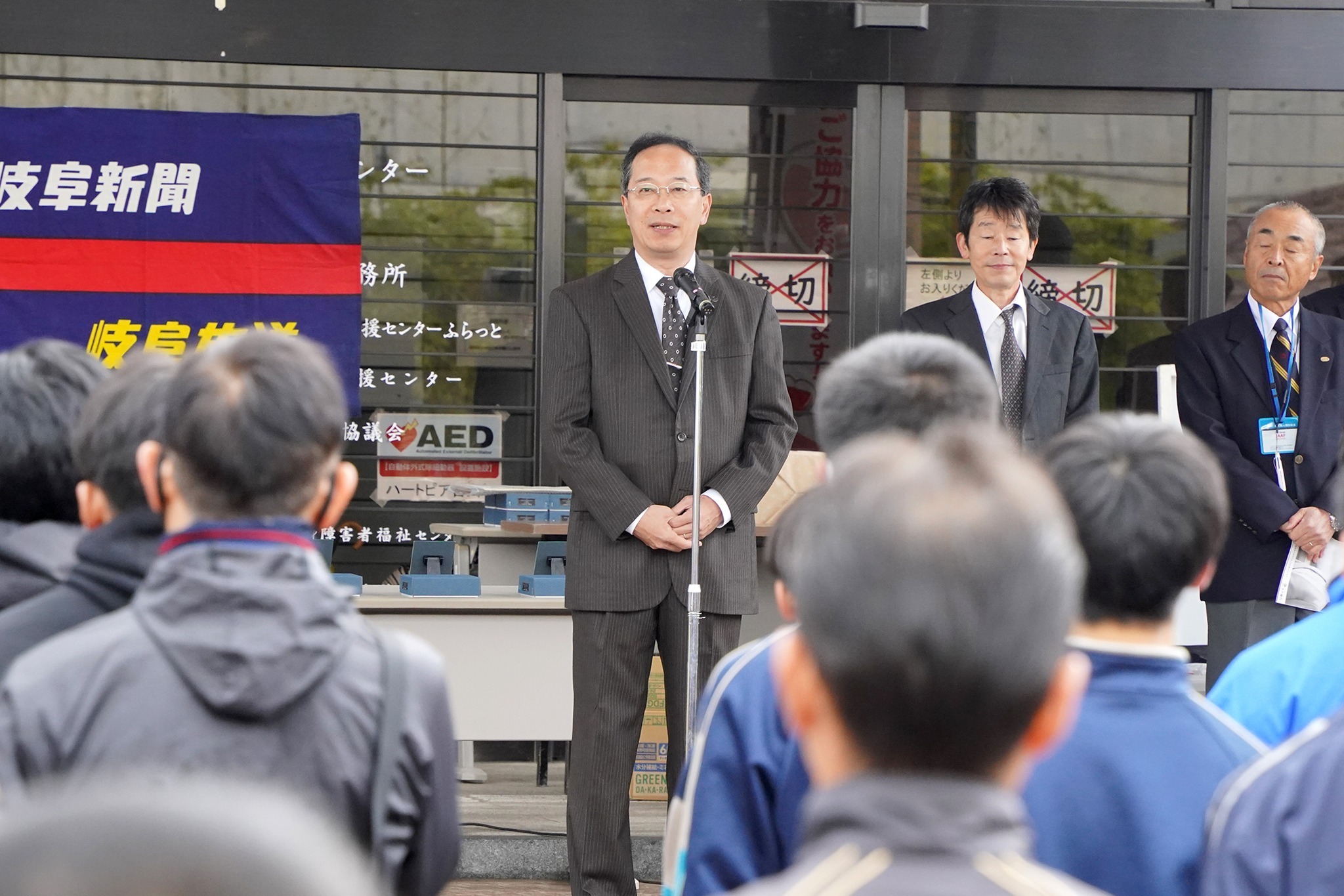 開会式での都竹市長あいさつ