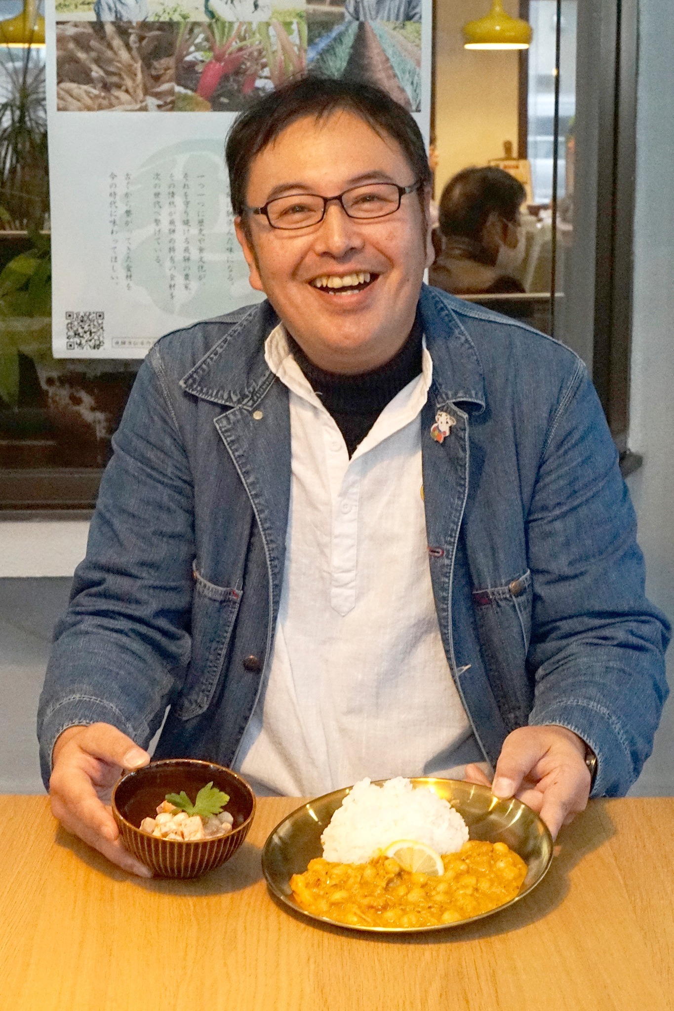 中川雄介氏と料理