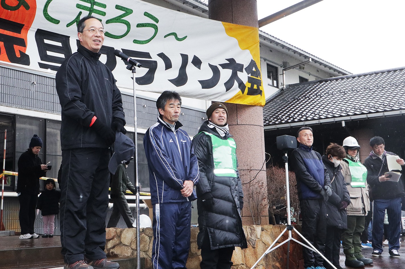 元旦マラソン都竹市長あいさつ