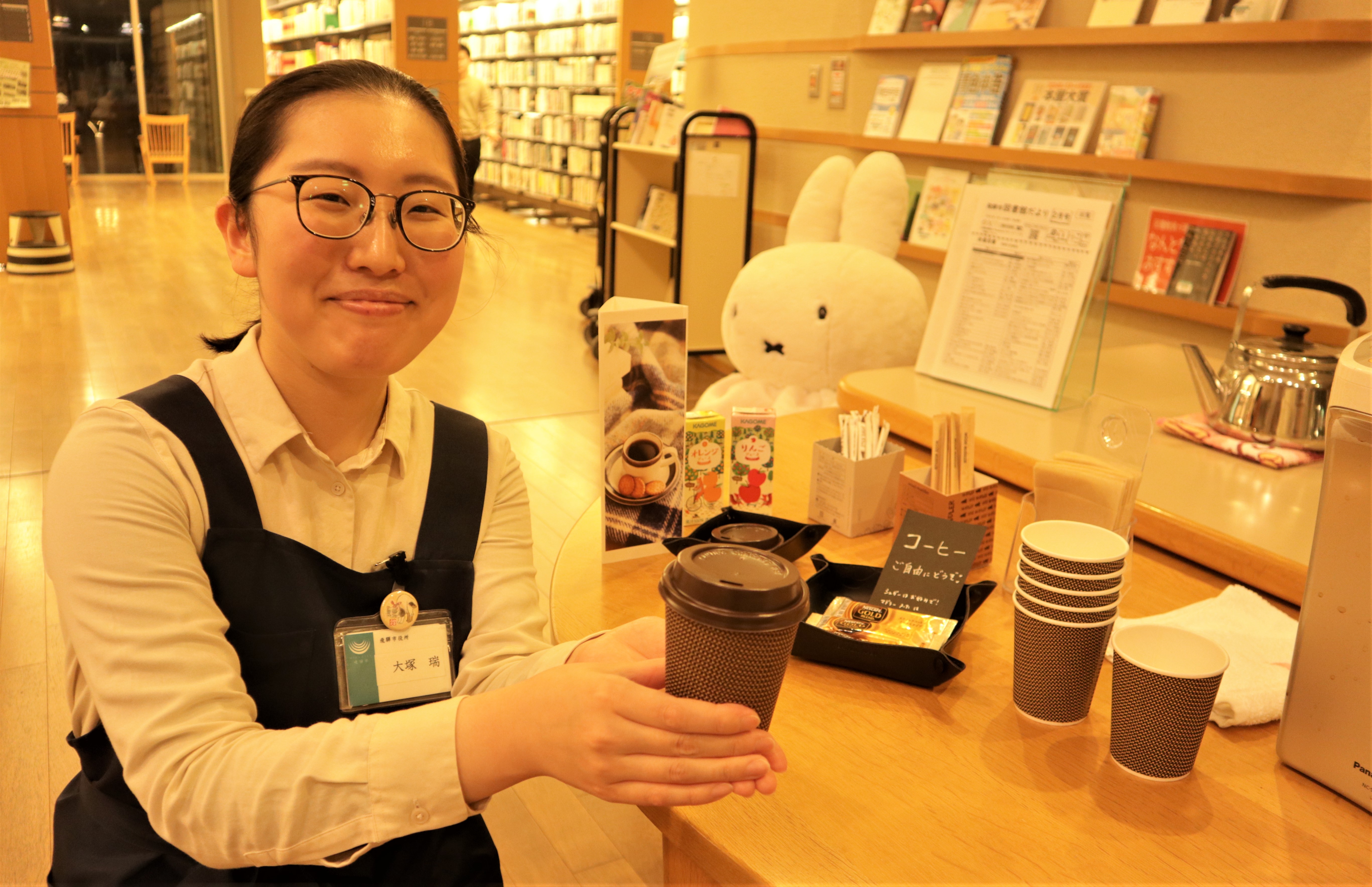 図書館カフェの様子