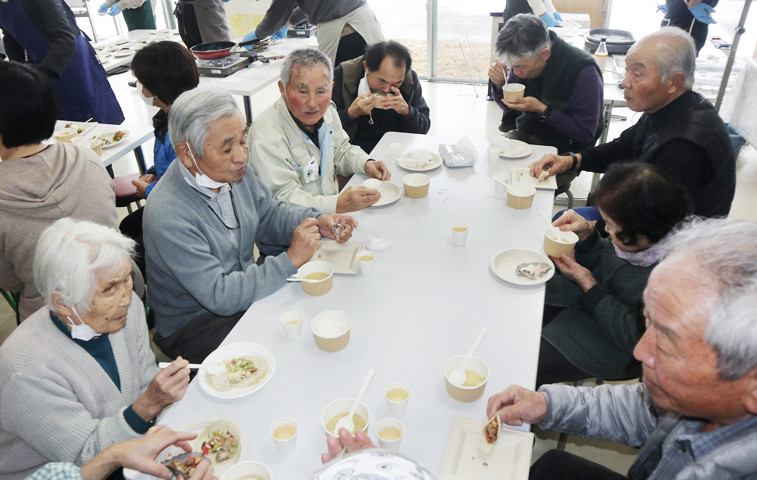 試食の様子