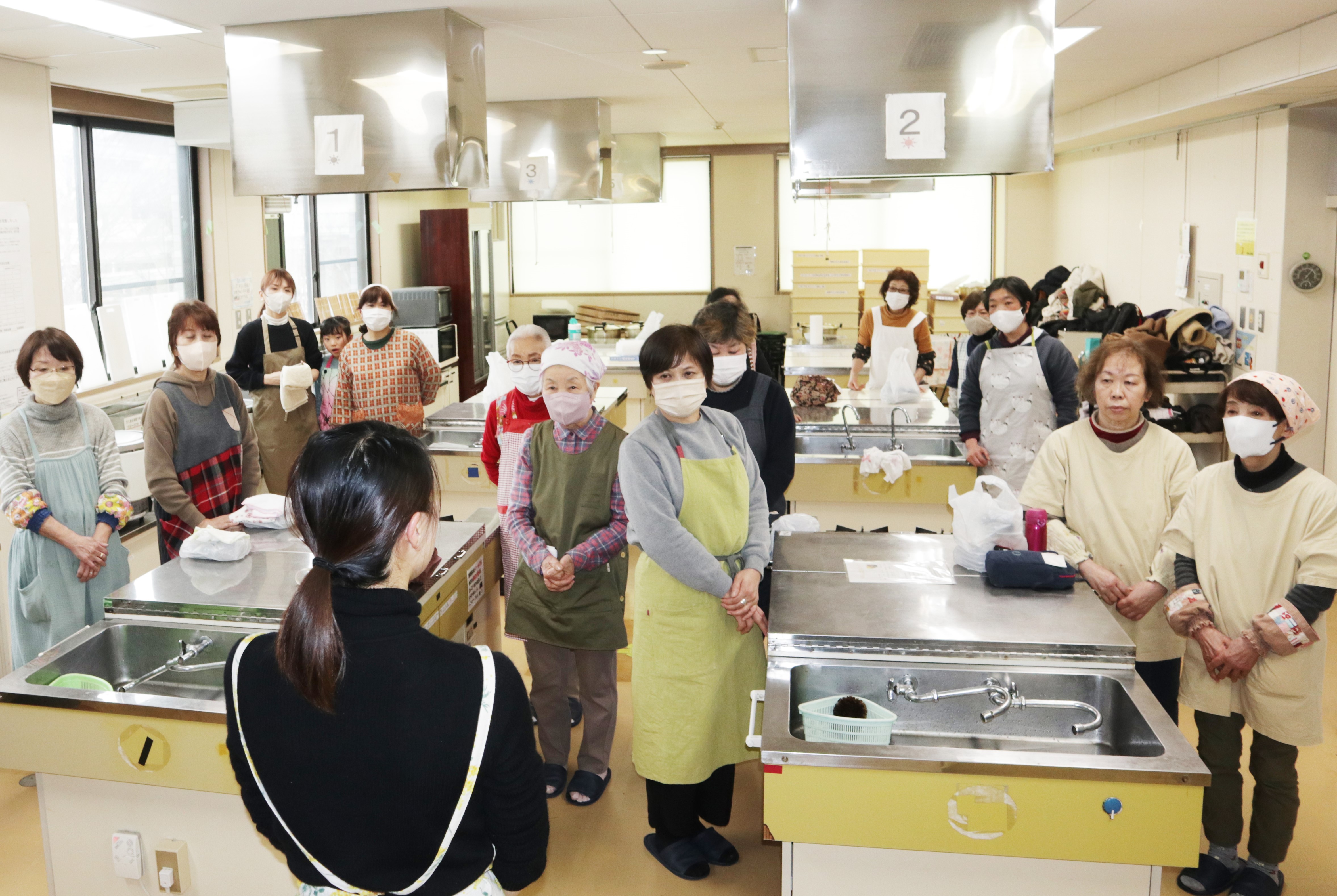 あぶらえおはぎづくりの様子