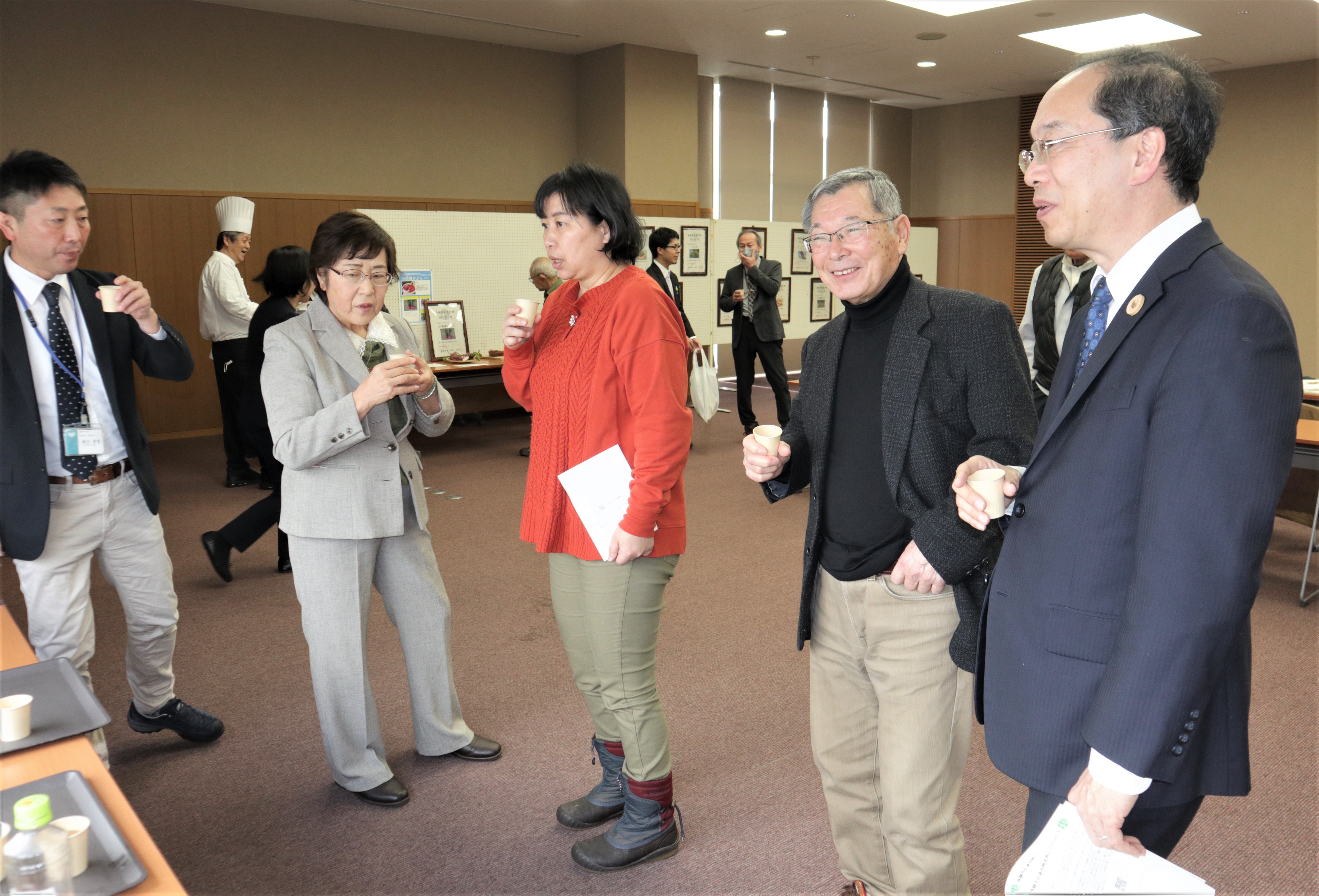 伝承作物「小無雁」認定式の様子