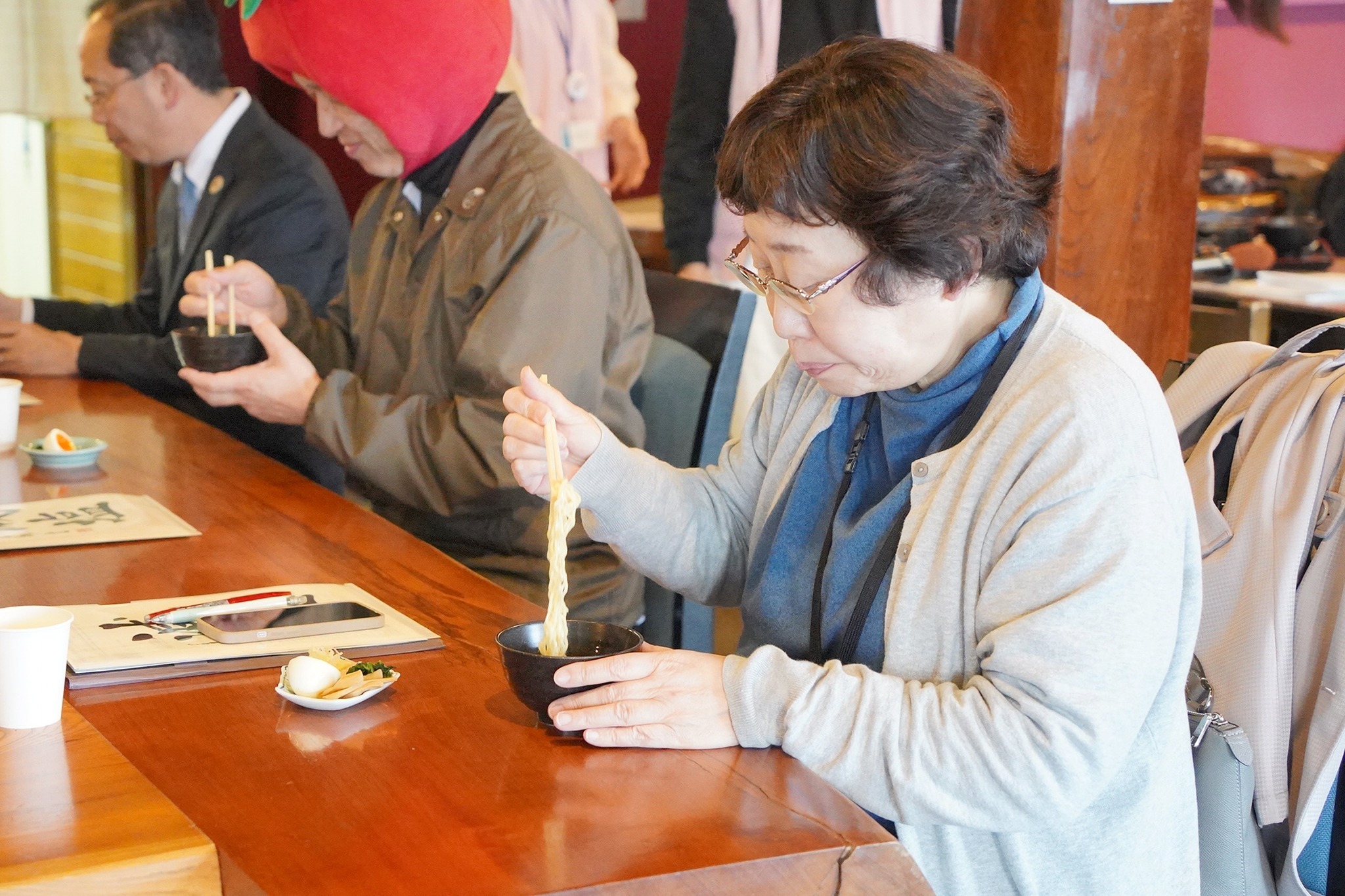 試食の様子