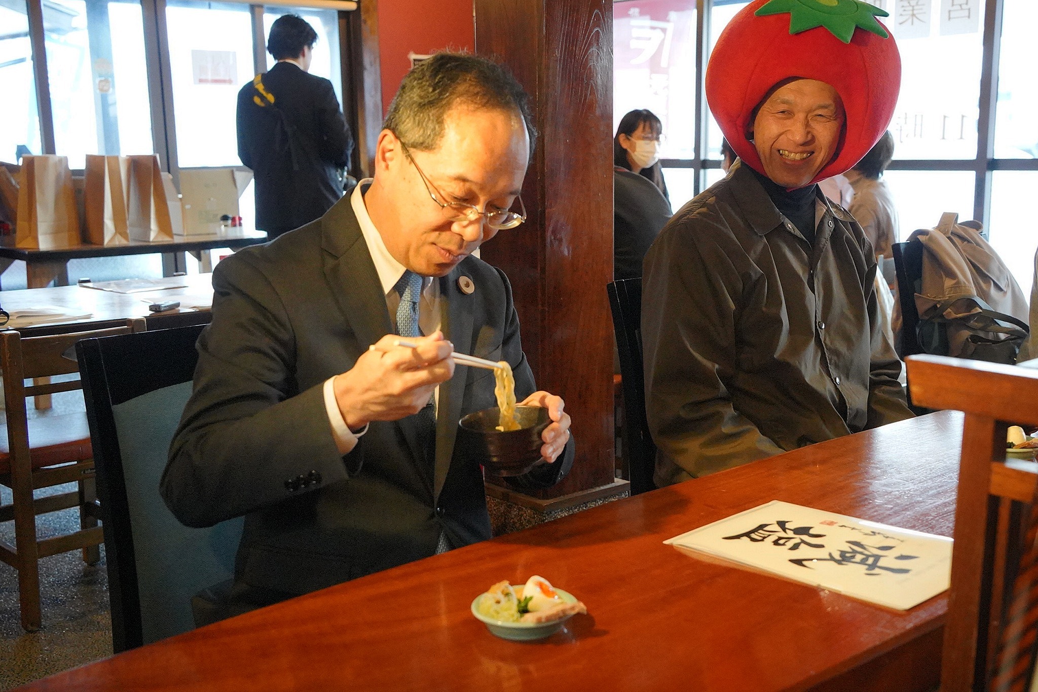 試食の様子