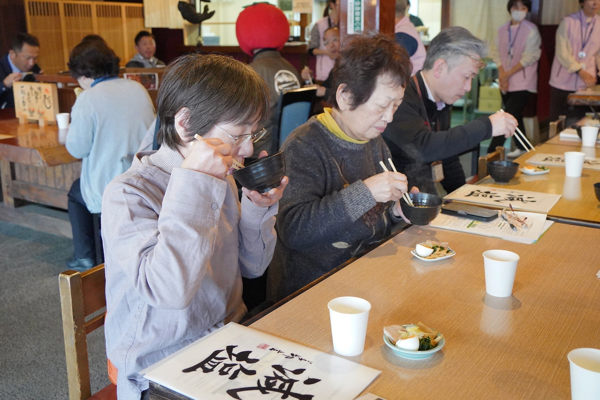 試食の様子