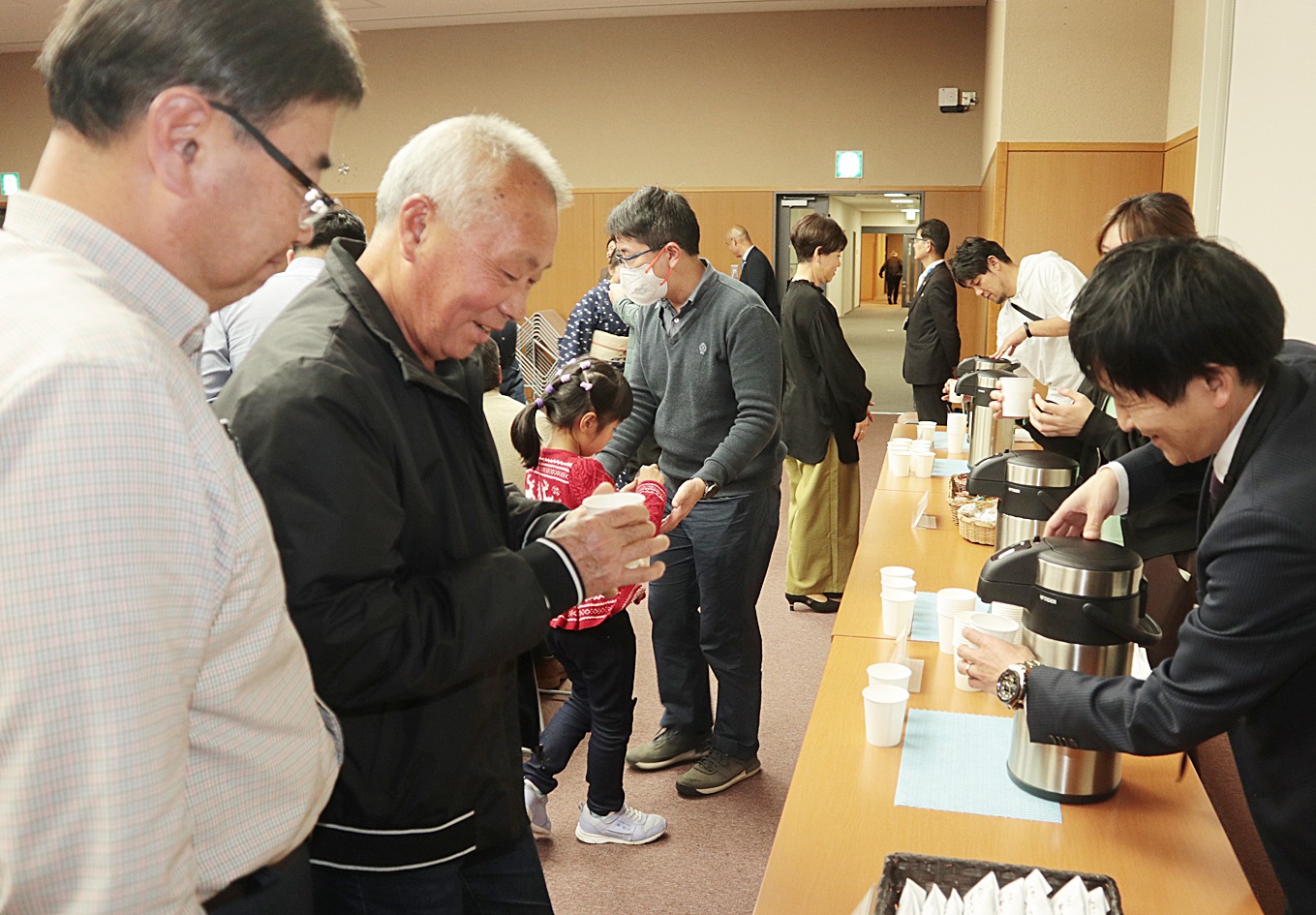 特別講演会「新港郷のまちづくりと飛騨市との交流」の様子