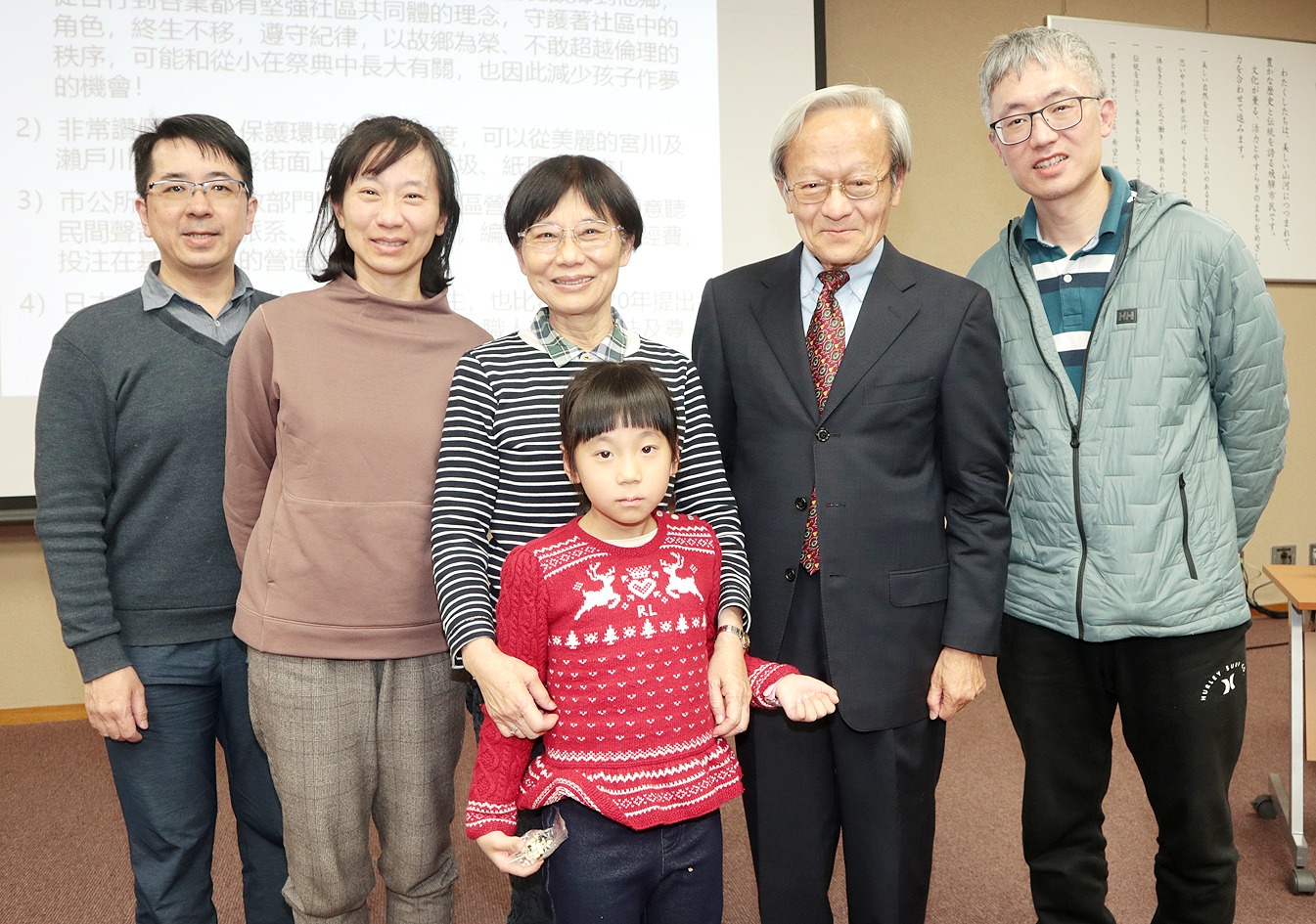 特別講演会「新港郷のまちづくりと飛騨市との交流」の様子