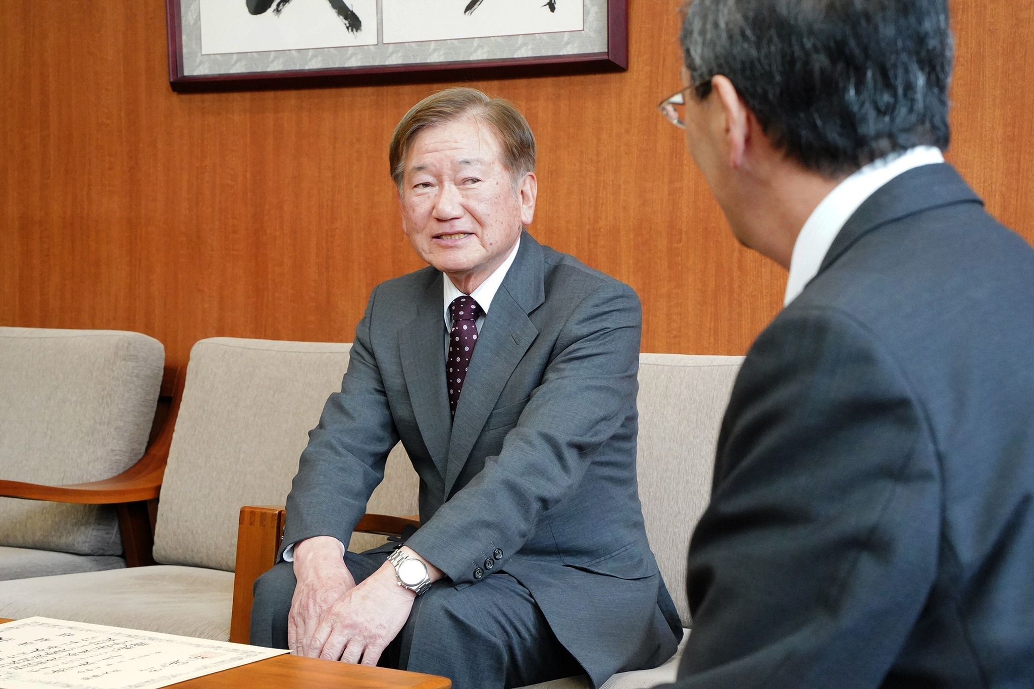 行政相談委員を11年間務められた佐藤康雄さんへ感謝状