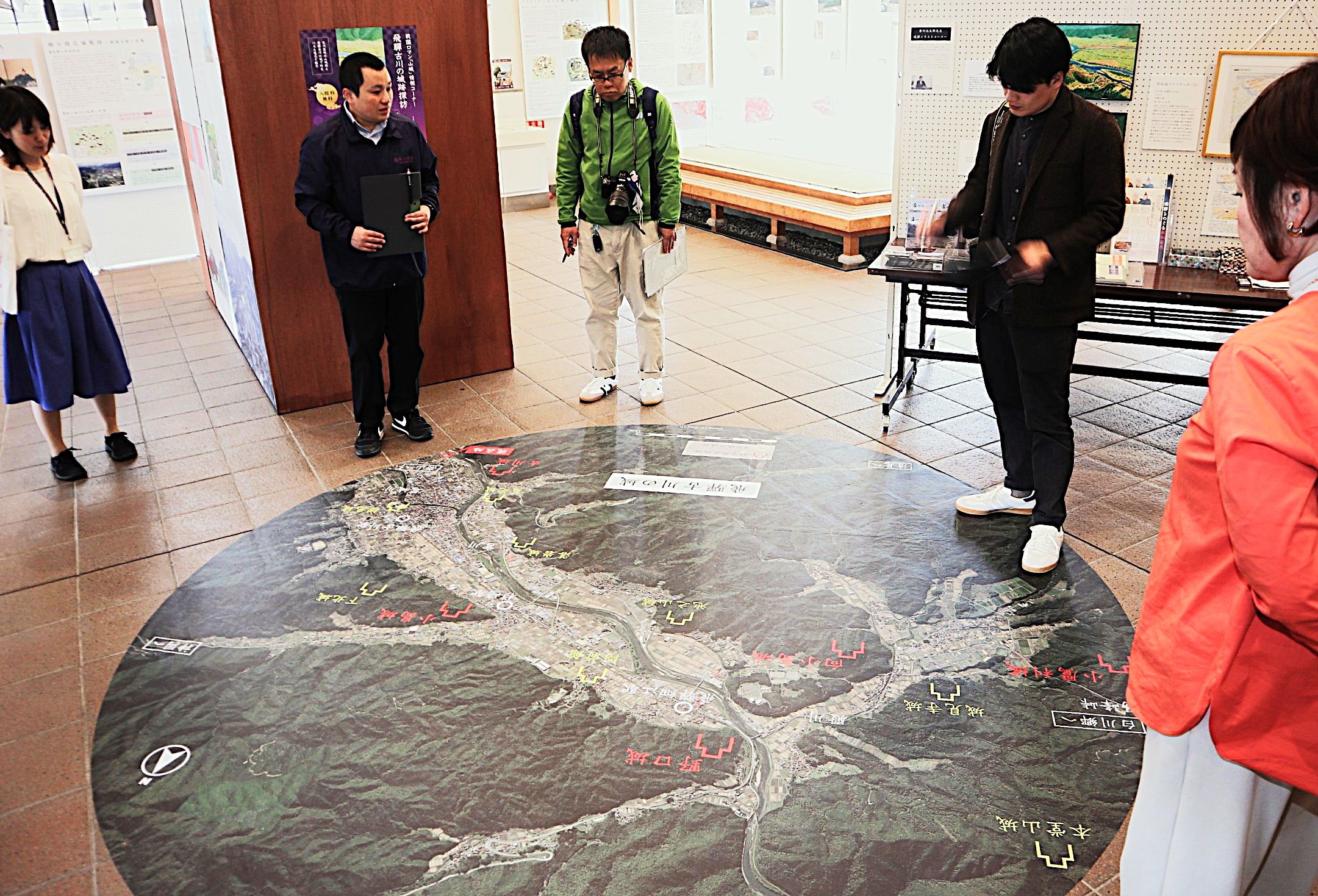 道の駅に戦国ロマン「山城」コーナー