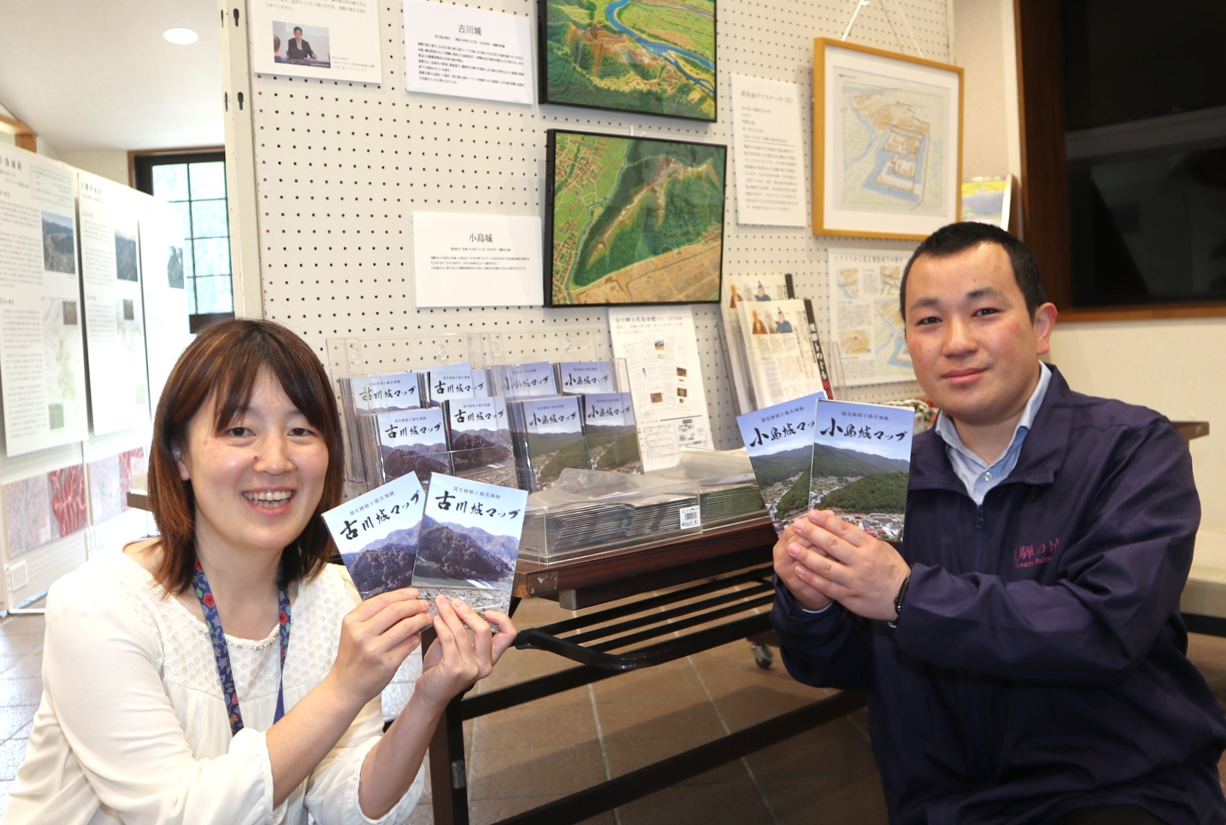 道の駅に戦国ロマン「山城」コーナー