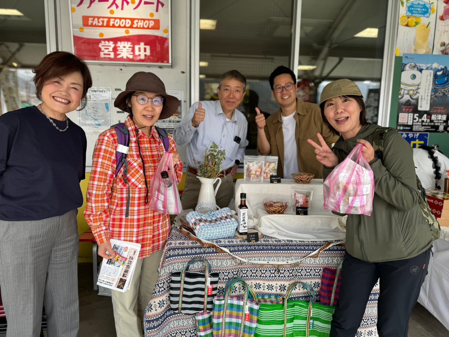台湾新港郷から郷長らが表敬訪問～郷土料理の販売も