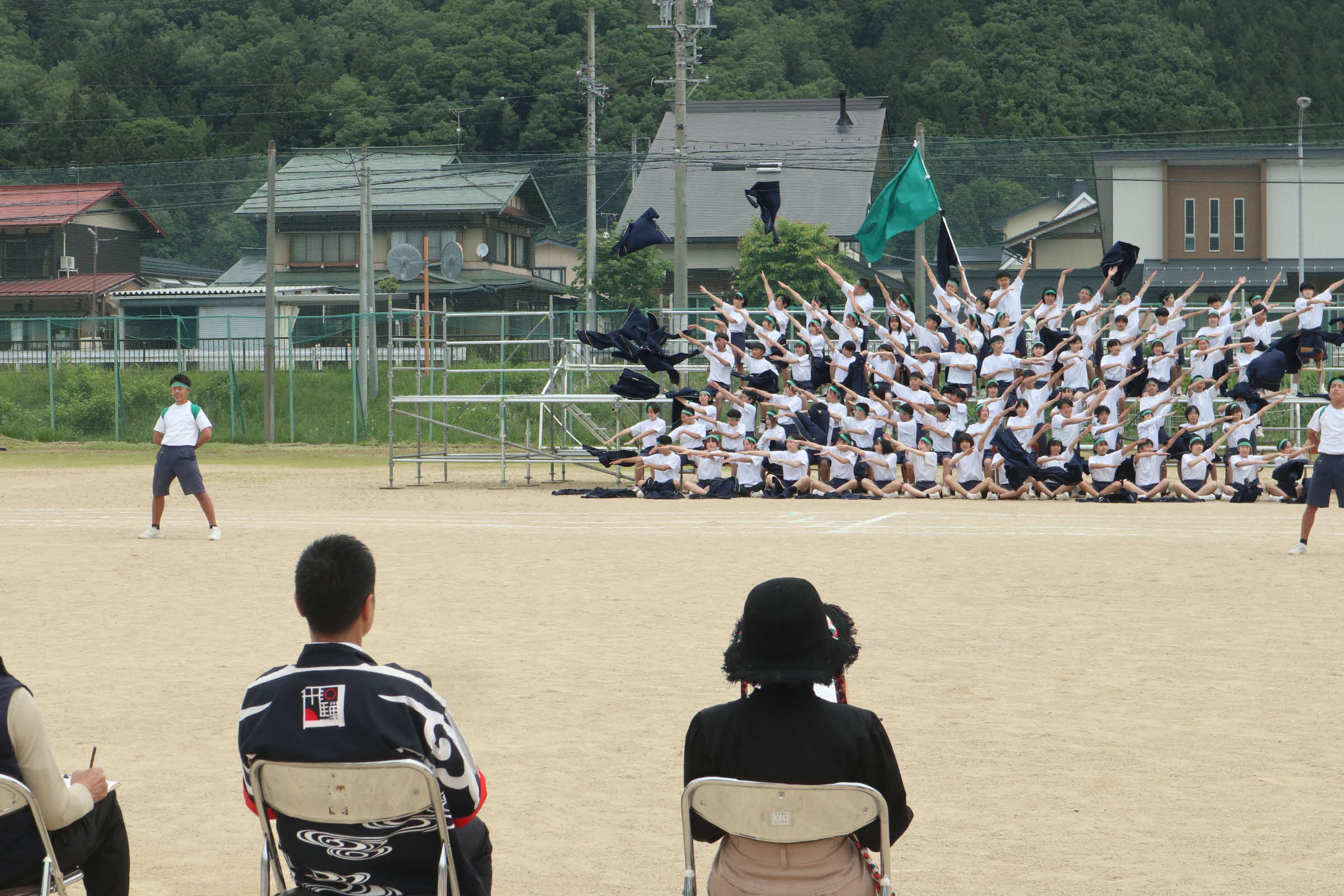 古川中が体育祭～伝統の応援合戦で地域に元気とどける