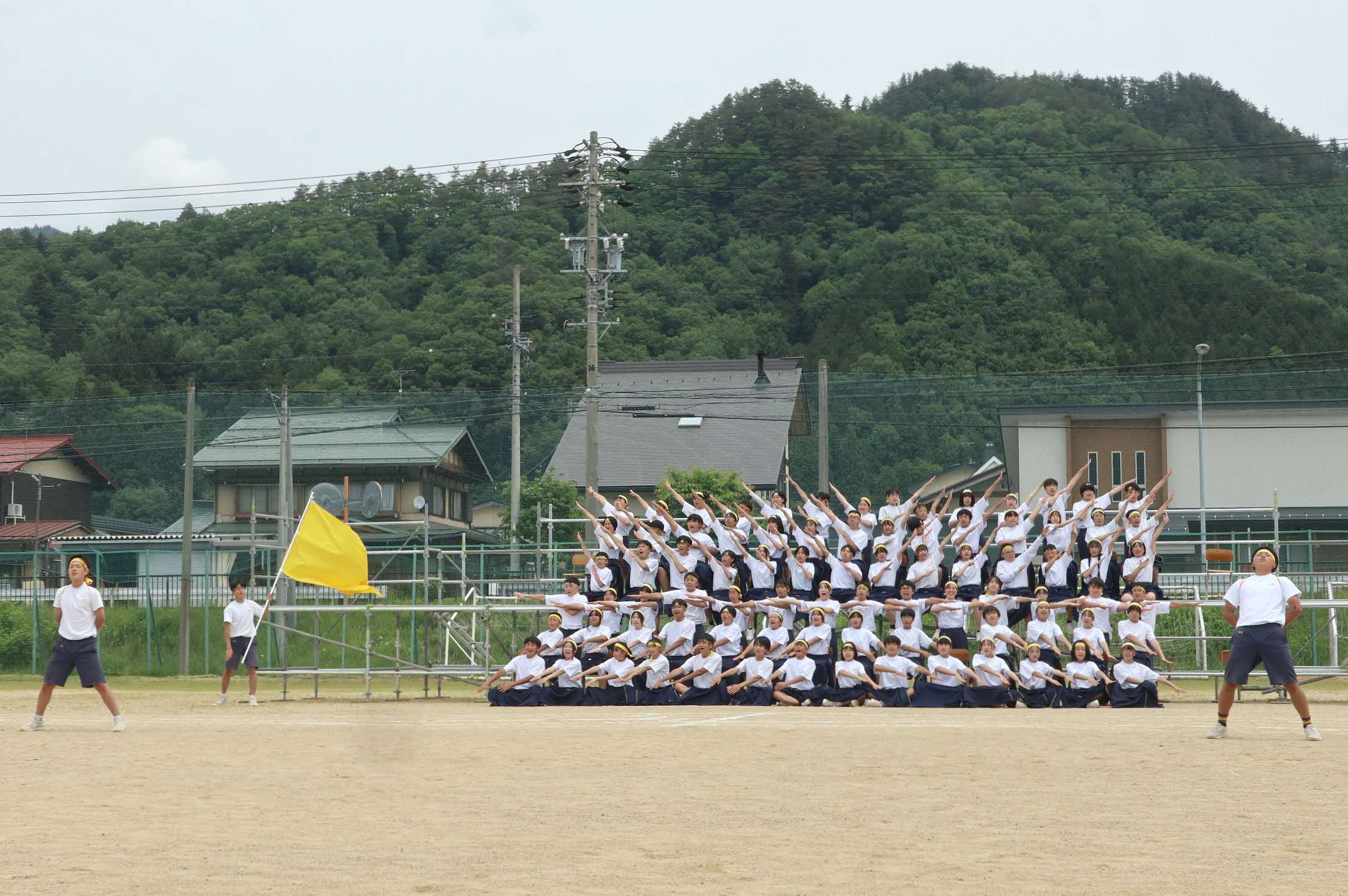 古川中が体育祭～伝統の応援合戦で地域に元気とどける