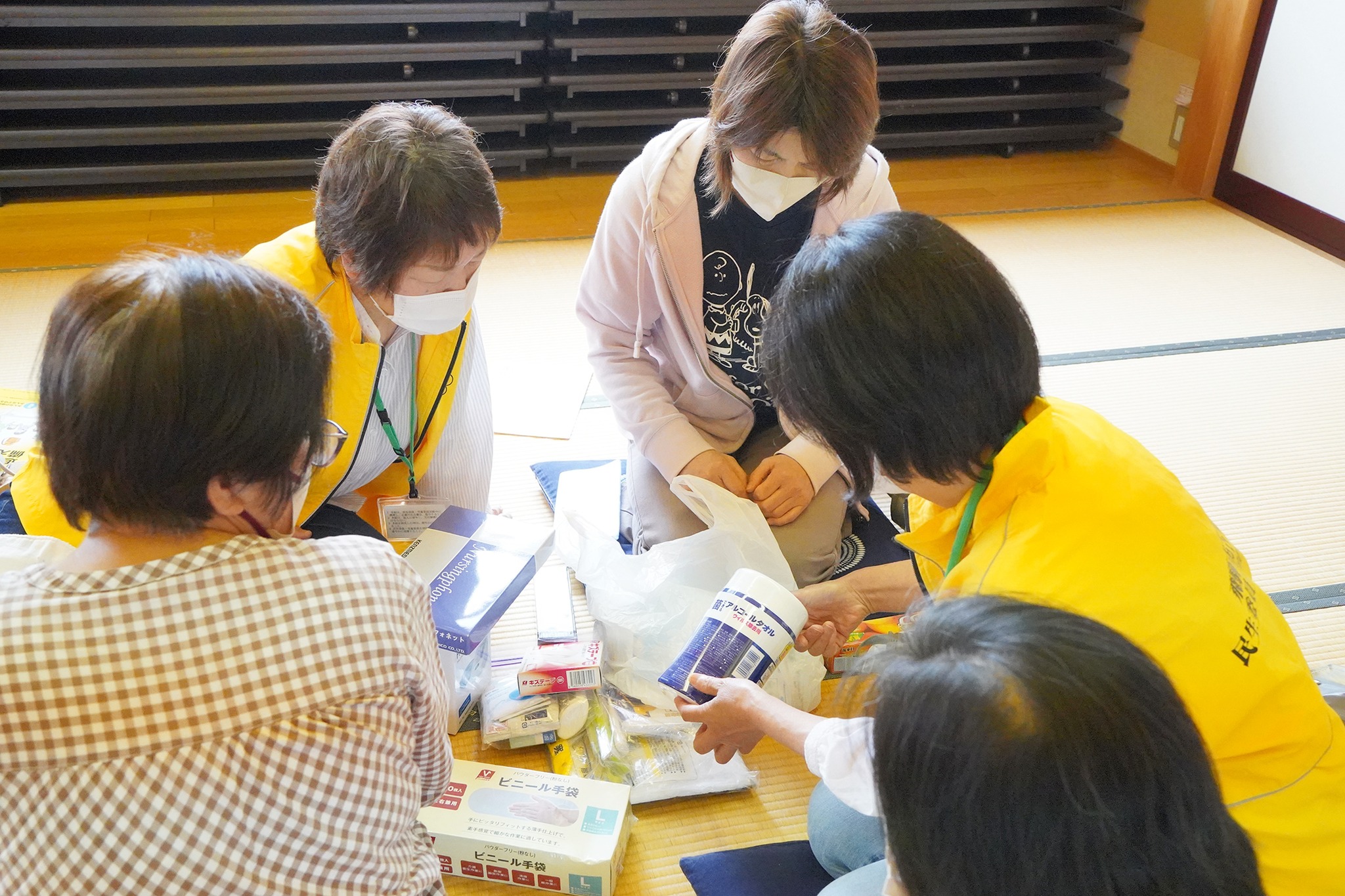 高校生防災士や中学生が地域の防災訓練で講話