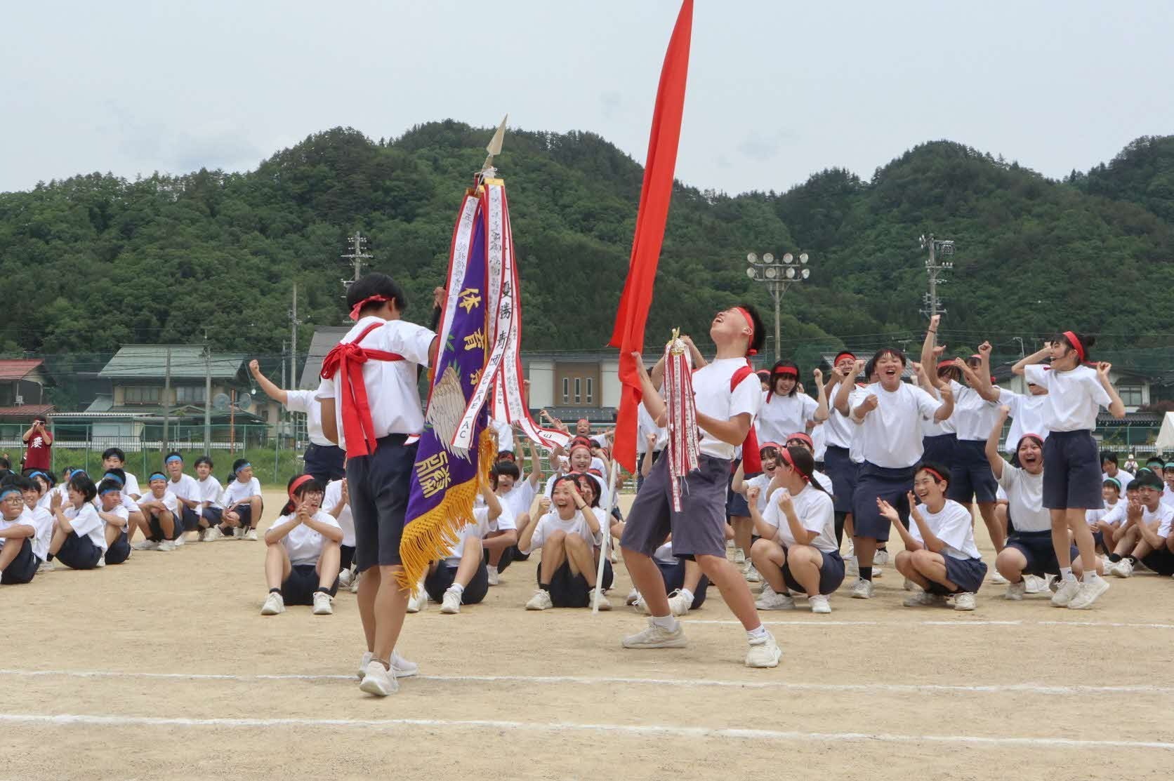 古川中が体育祭～伝統の応援合戦で地域に元気とどける