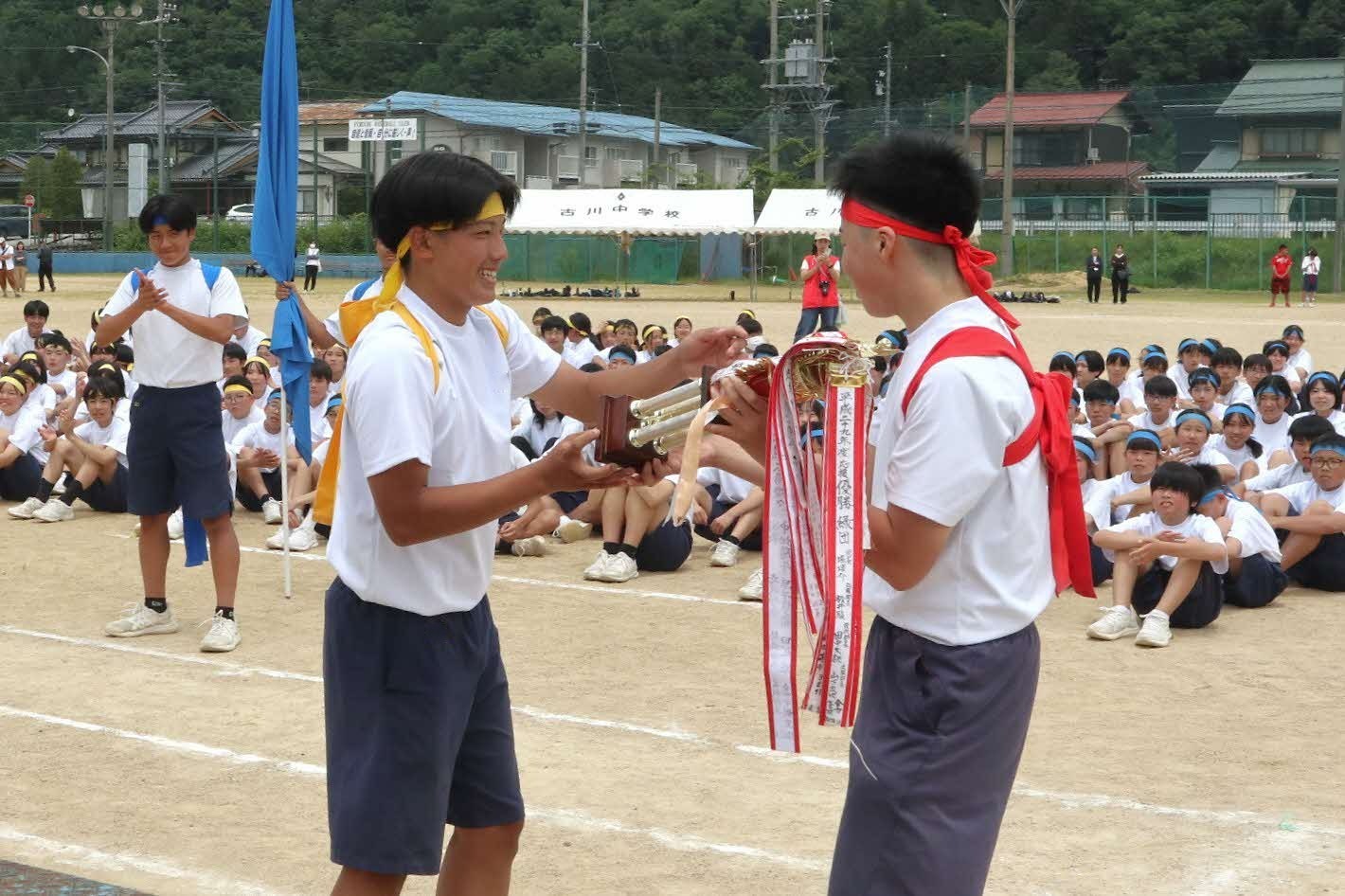 古川中が体育祭～伝統の応援合戦で地域に元気とどける