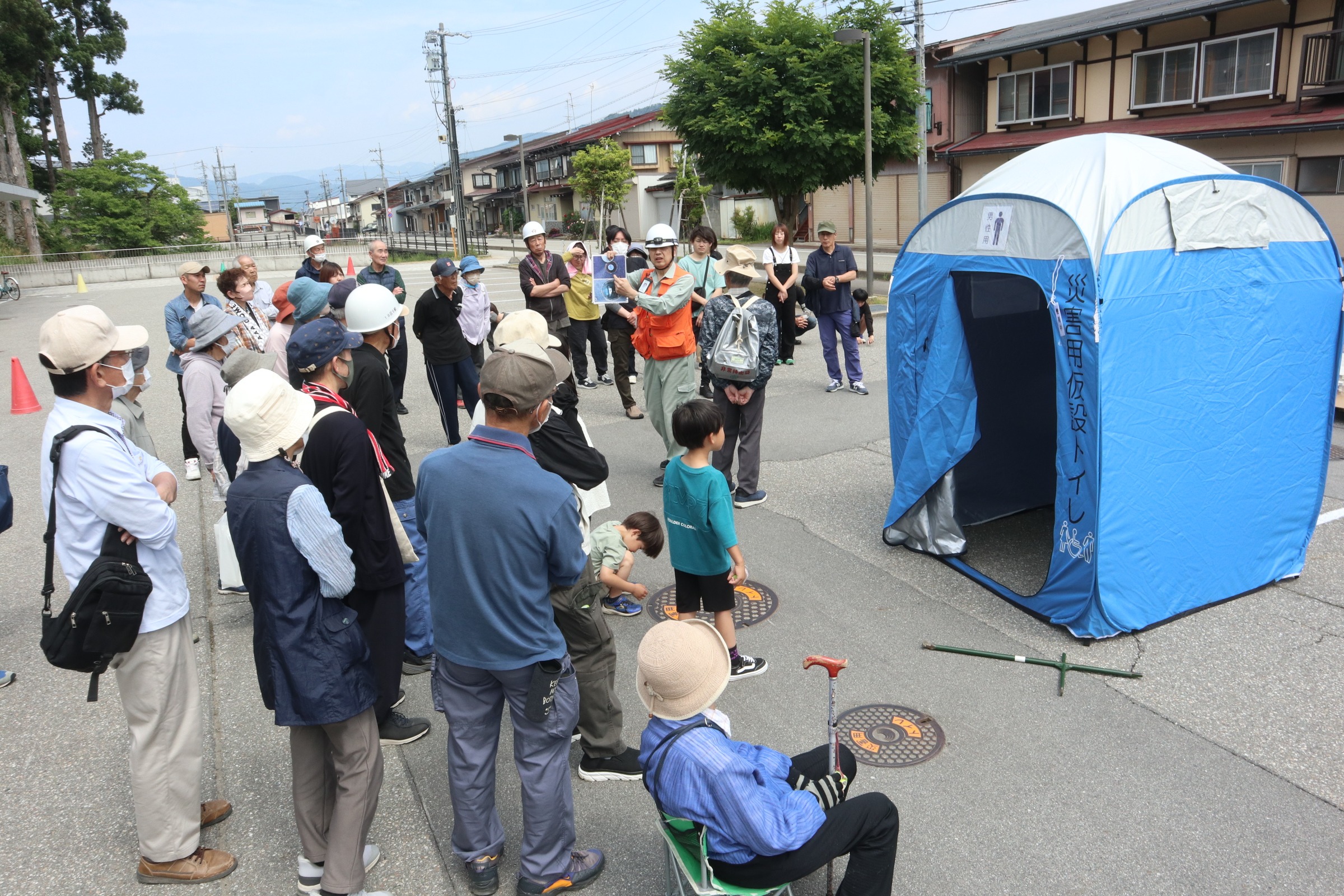 市総合防災訓練が実施されました…古川小では指定避難所開設訓練も