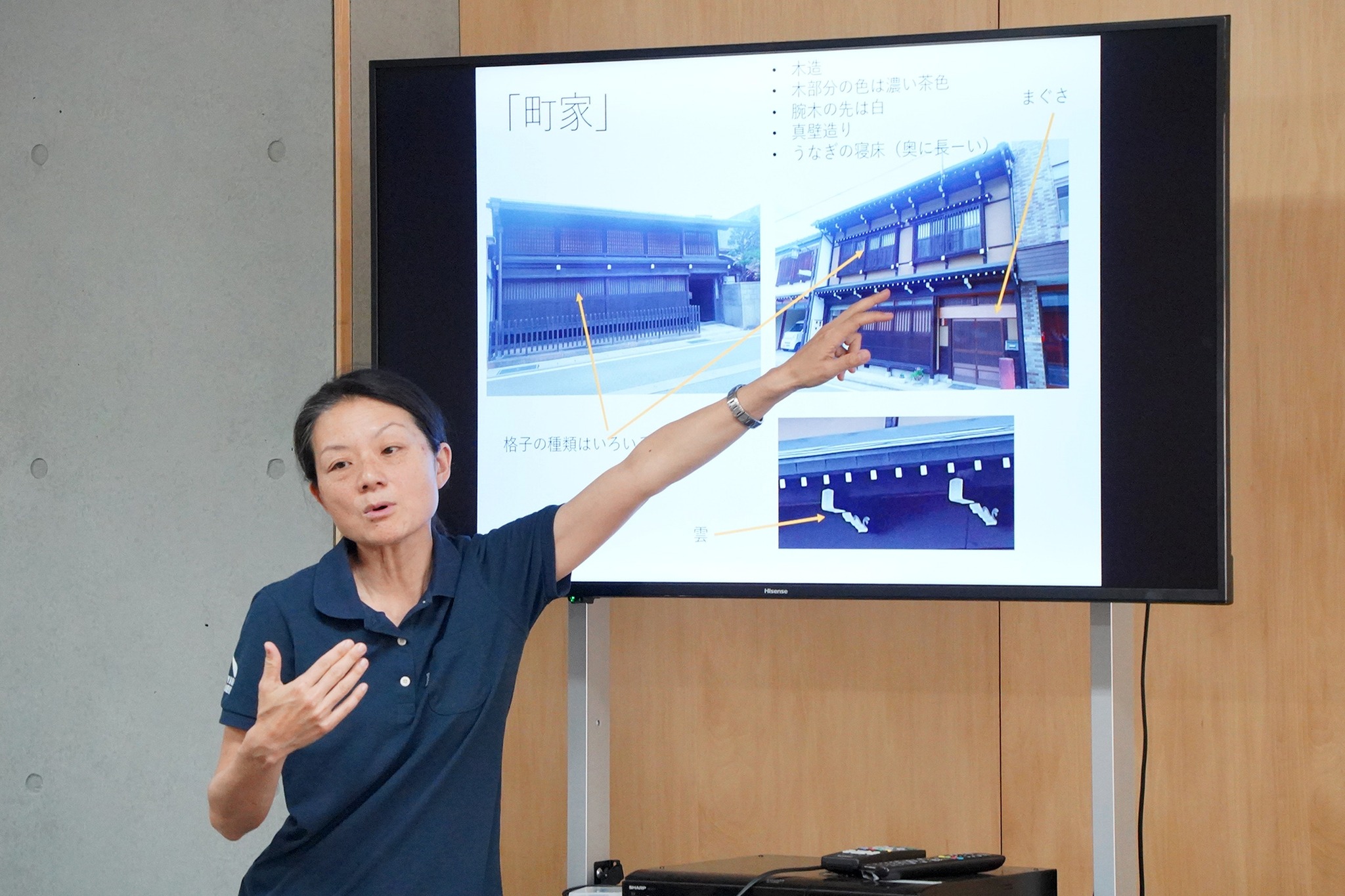 古川の町並みと「飛騨の匠」をテーマに講話が行われました