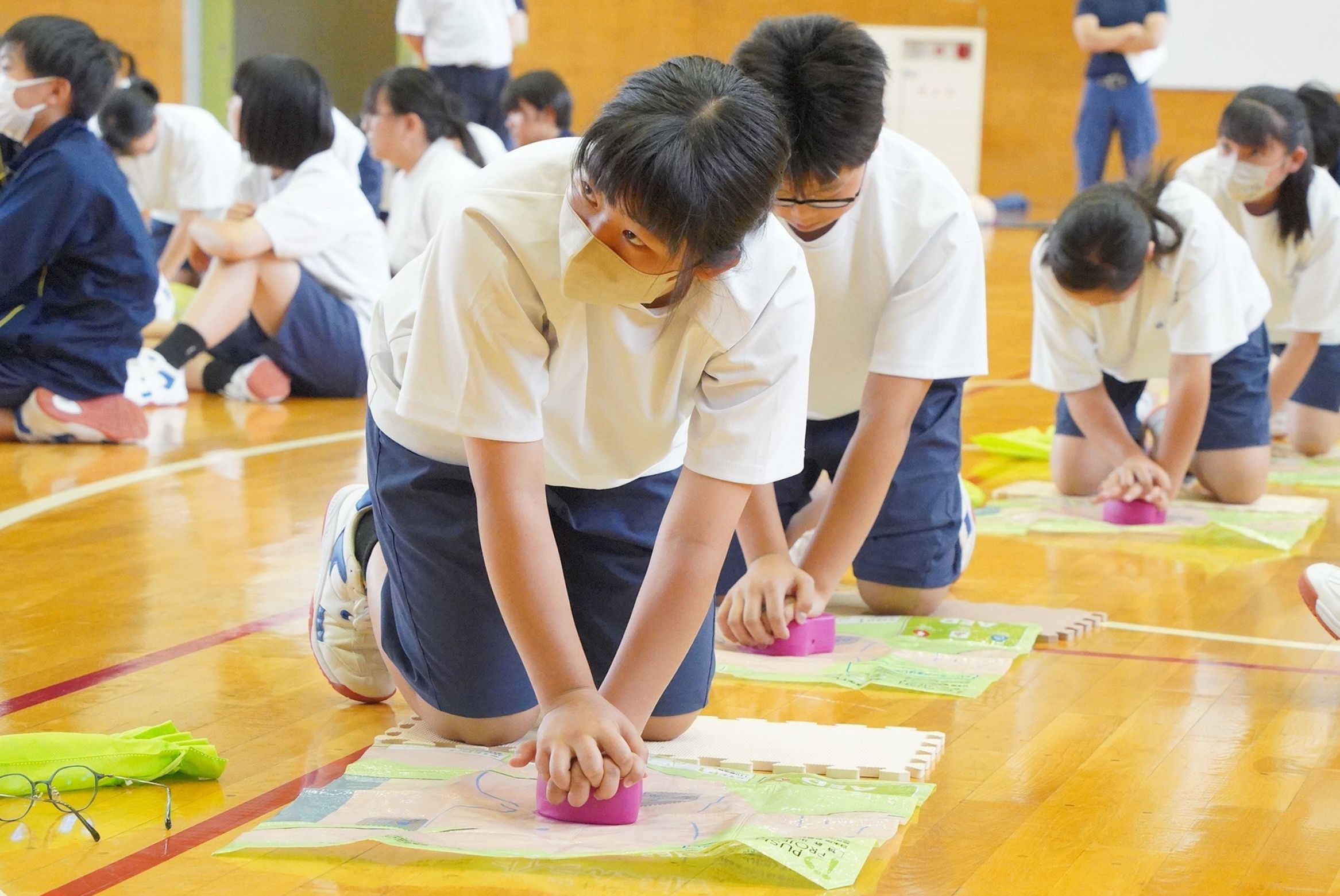 古川中学校で「ジュニアパラメディックプロジェクト」を実施