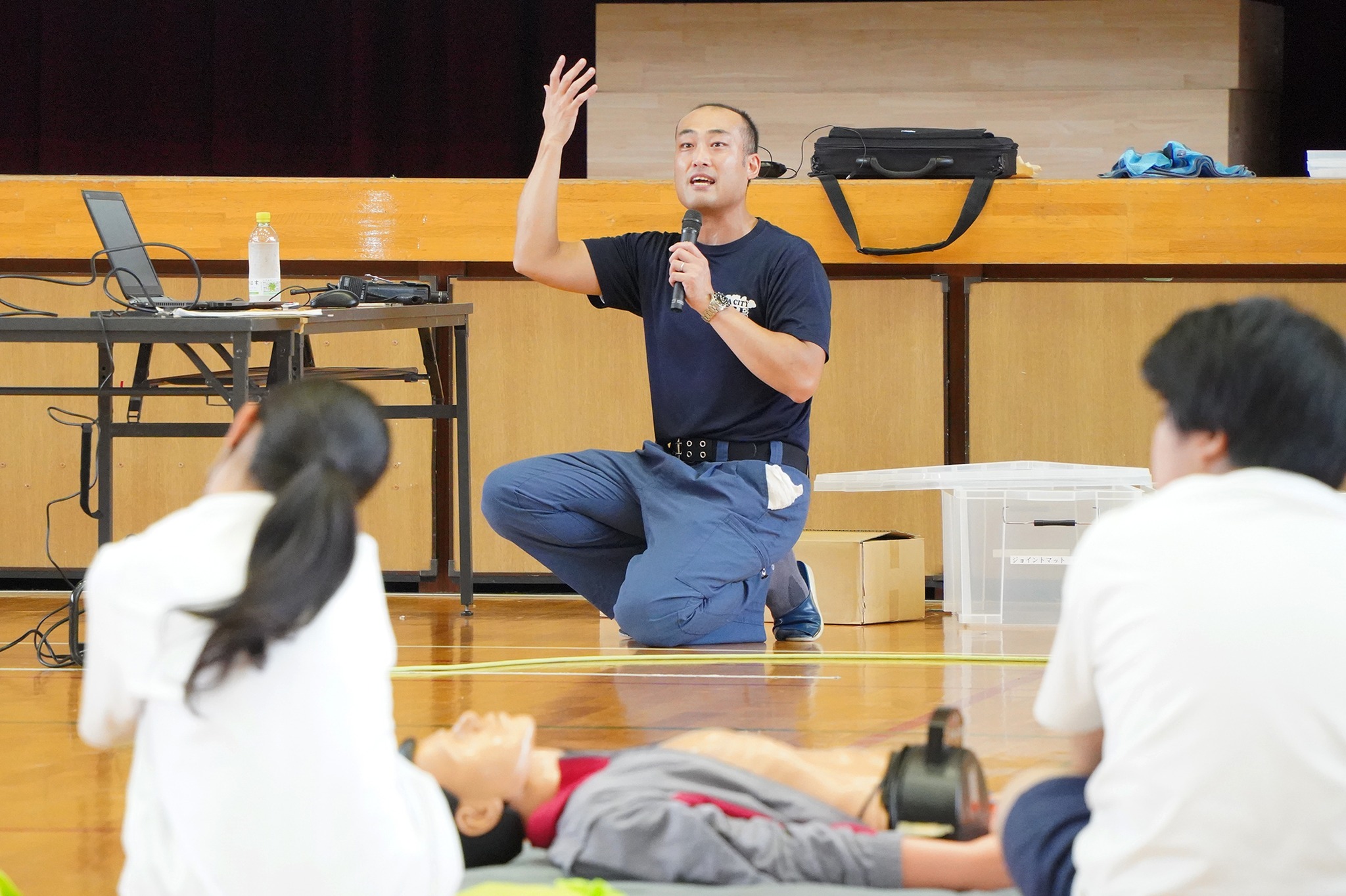 古川中学校で「ジュニアパラメディックプロジェクト」を実施