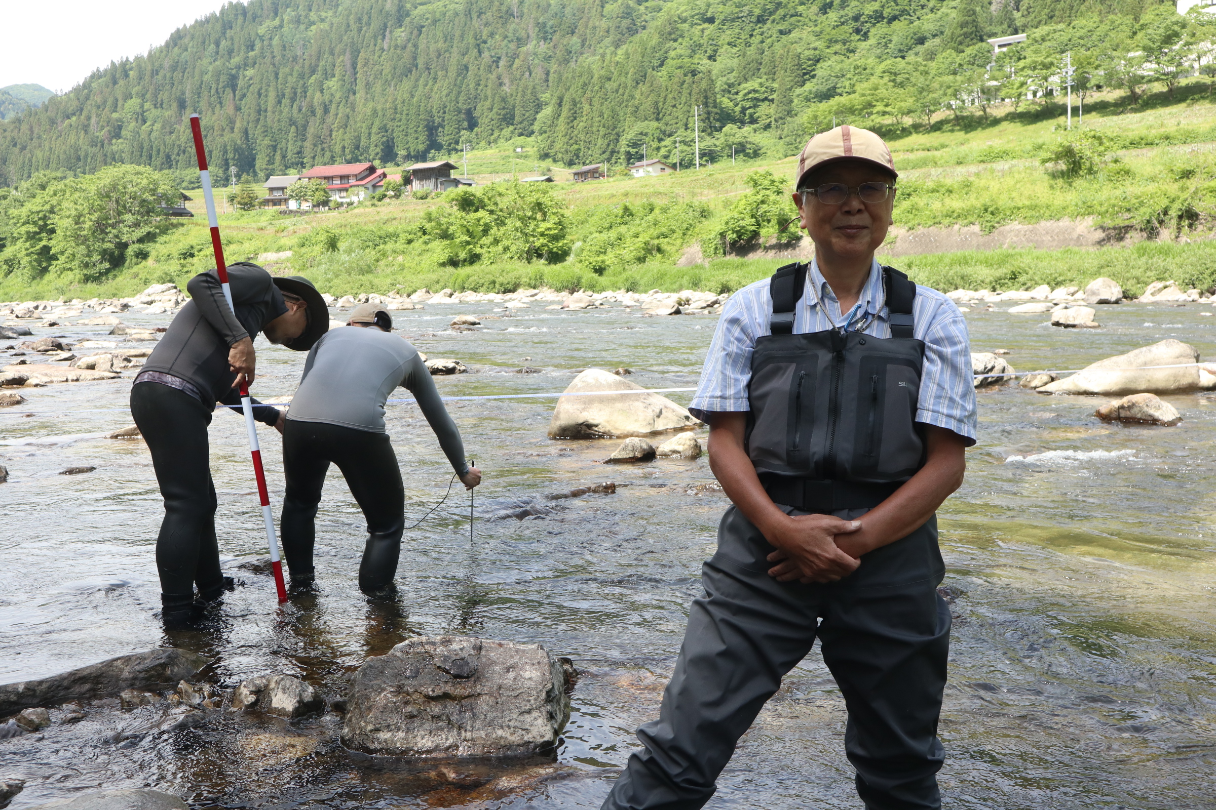 宮川下流漁協が魚類生息状況など「河川環境調査」を実施