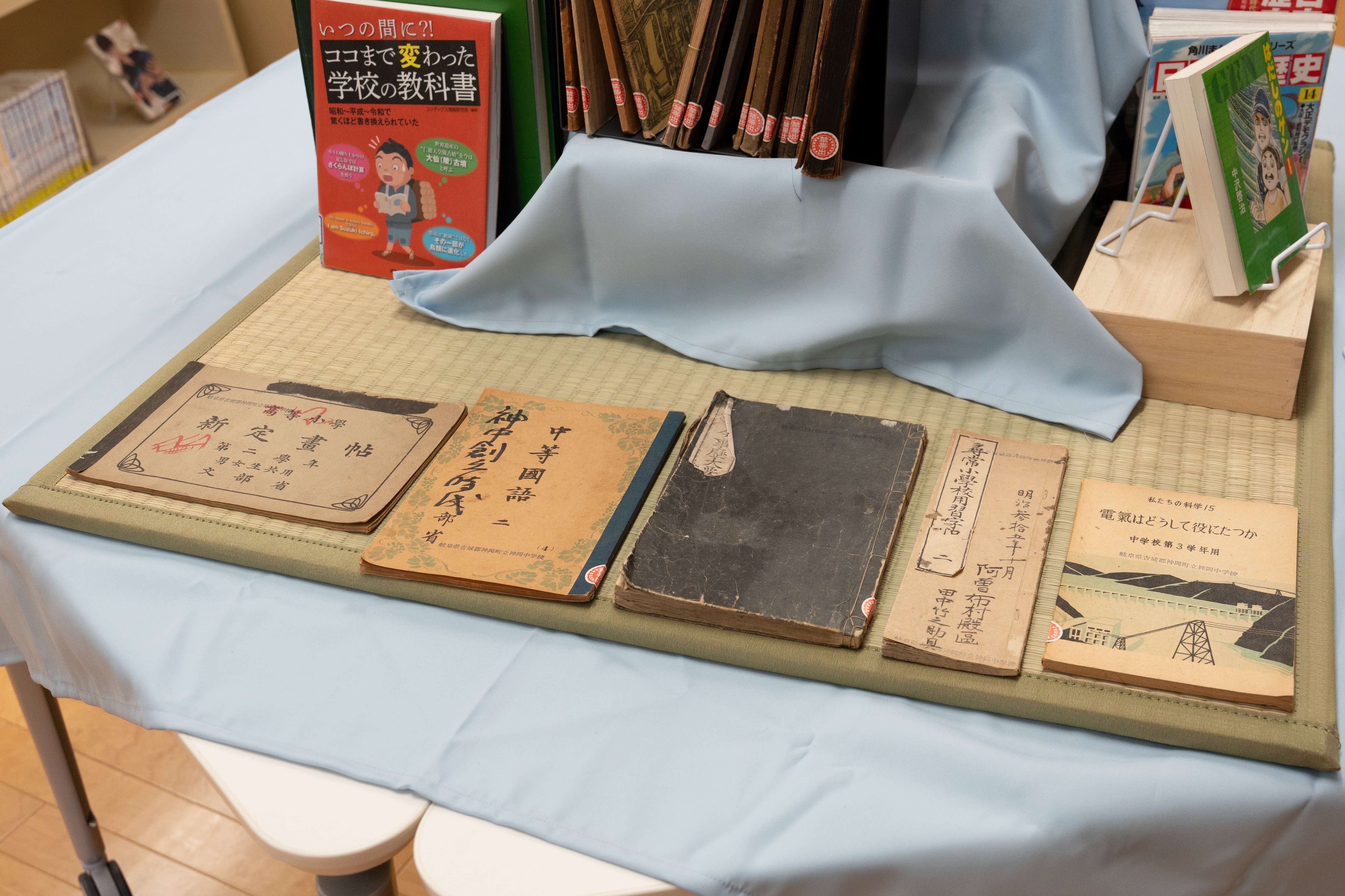 昭和100年を記念して神岡中で「昭和展」