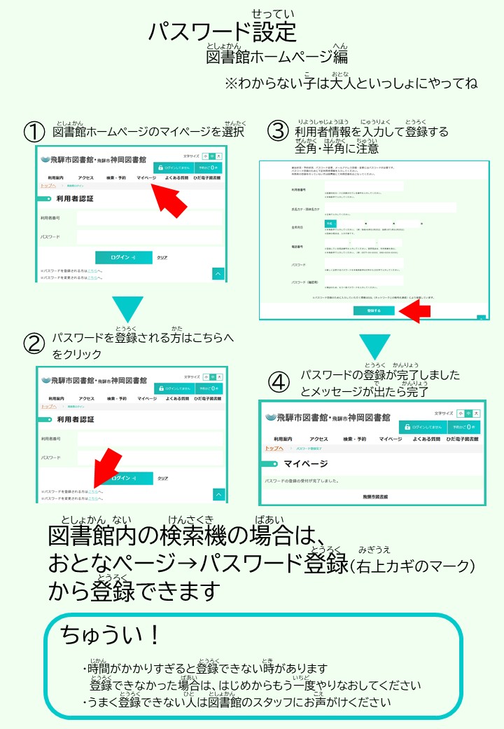パスワード設定方法
