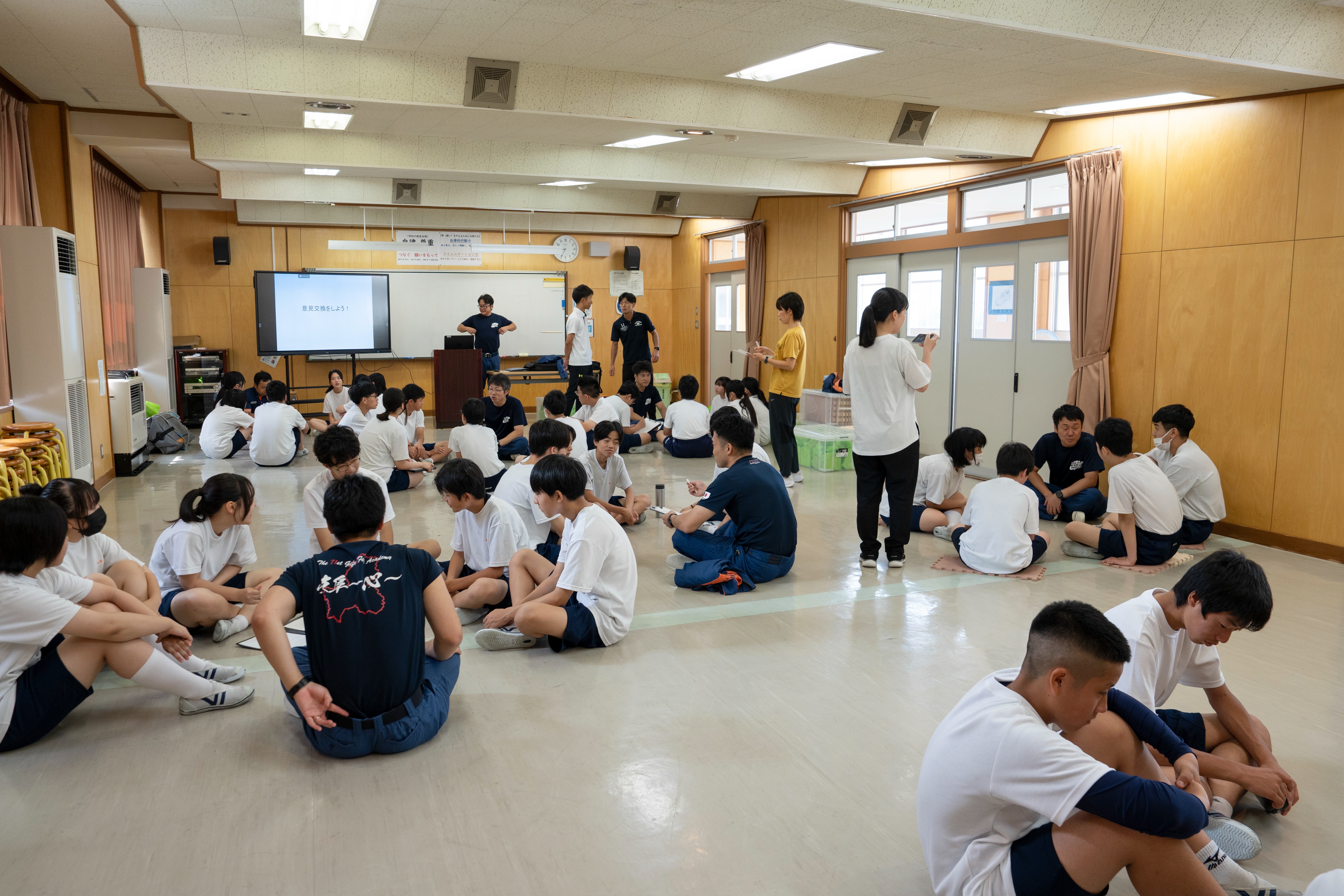 神岡中学校1・2年生が救命処置を学びました