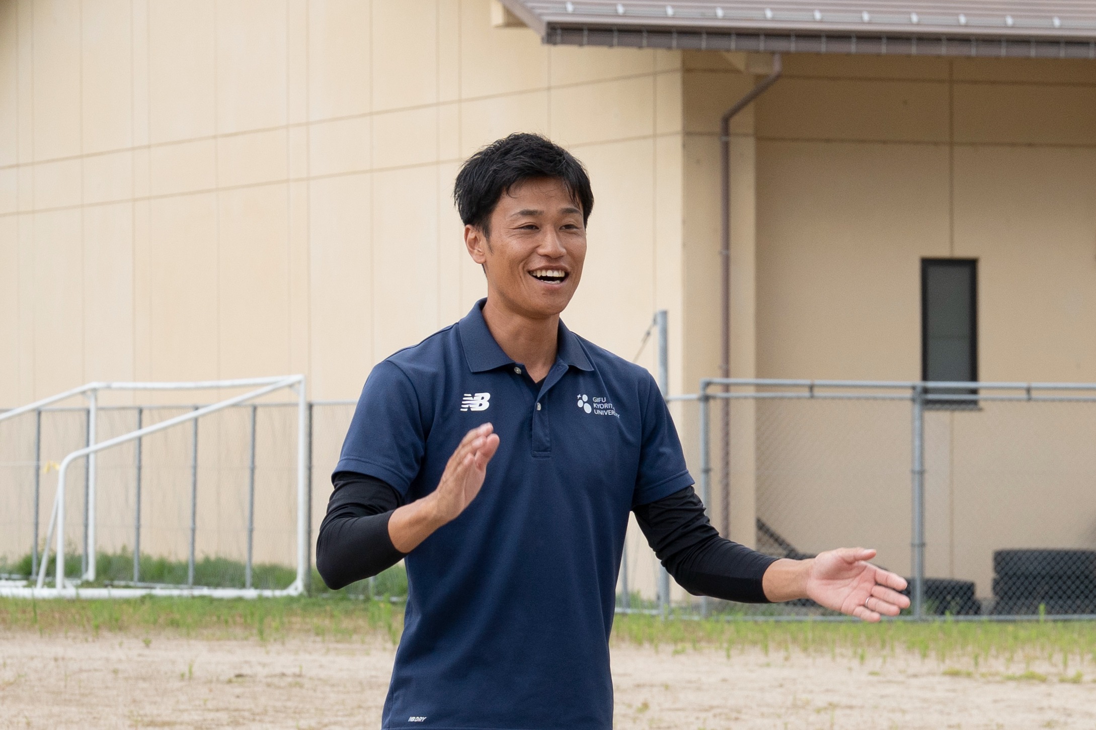 神岡中でトップアスリートによる技術指導と夢を語る会