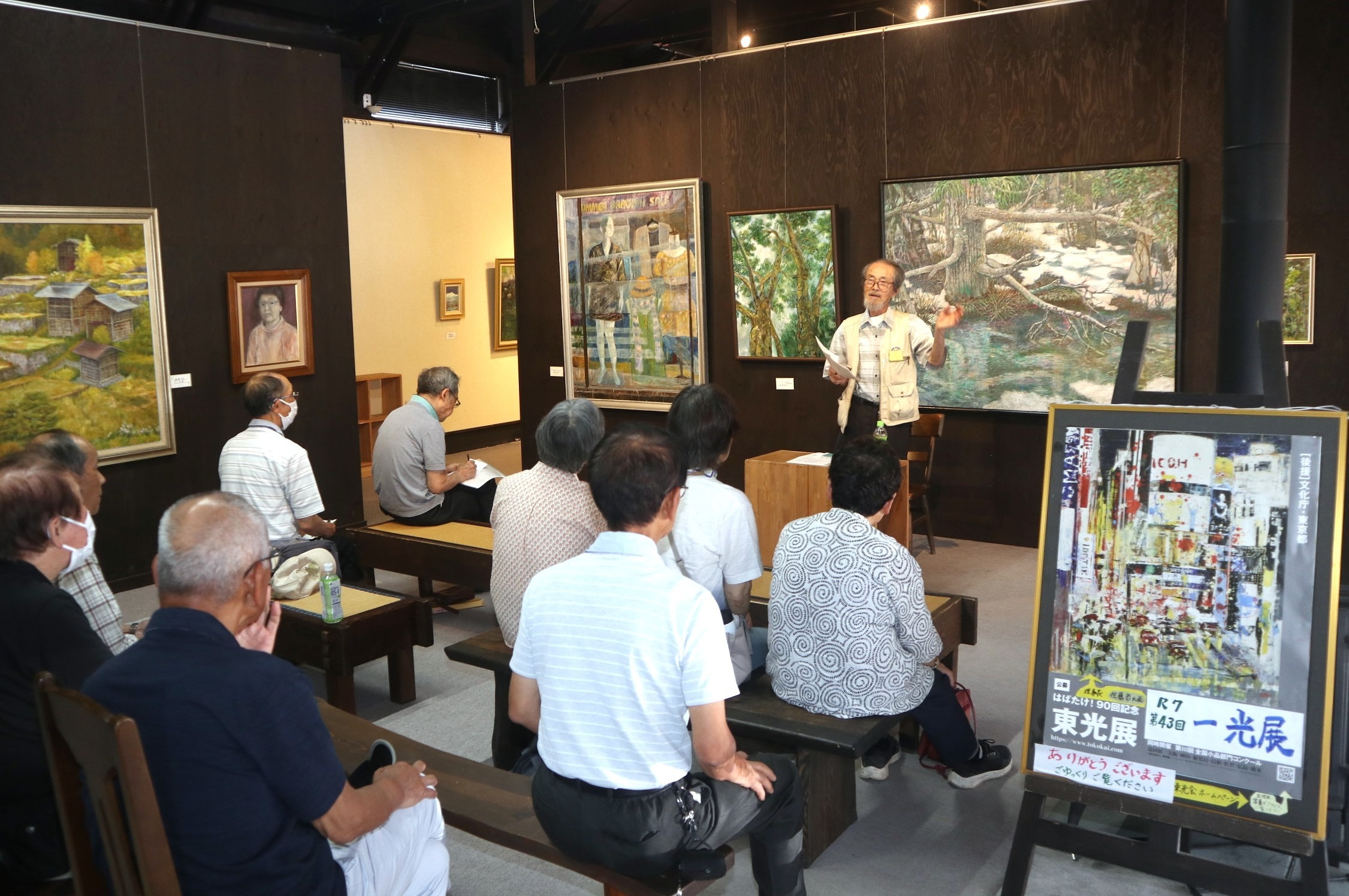 一光会が油絵を中心に作品展を開催しました