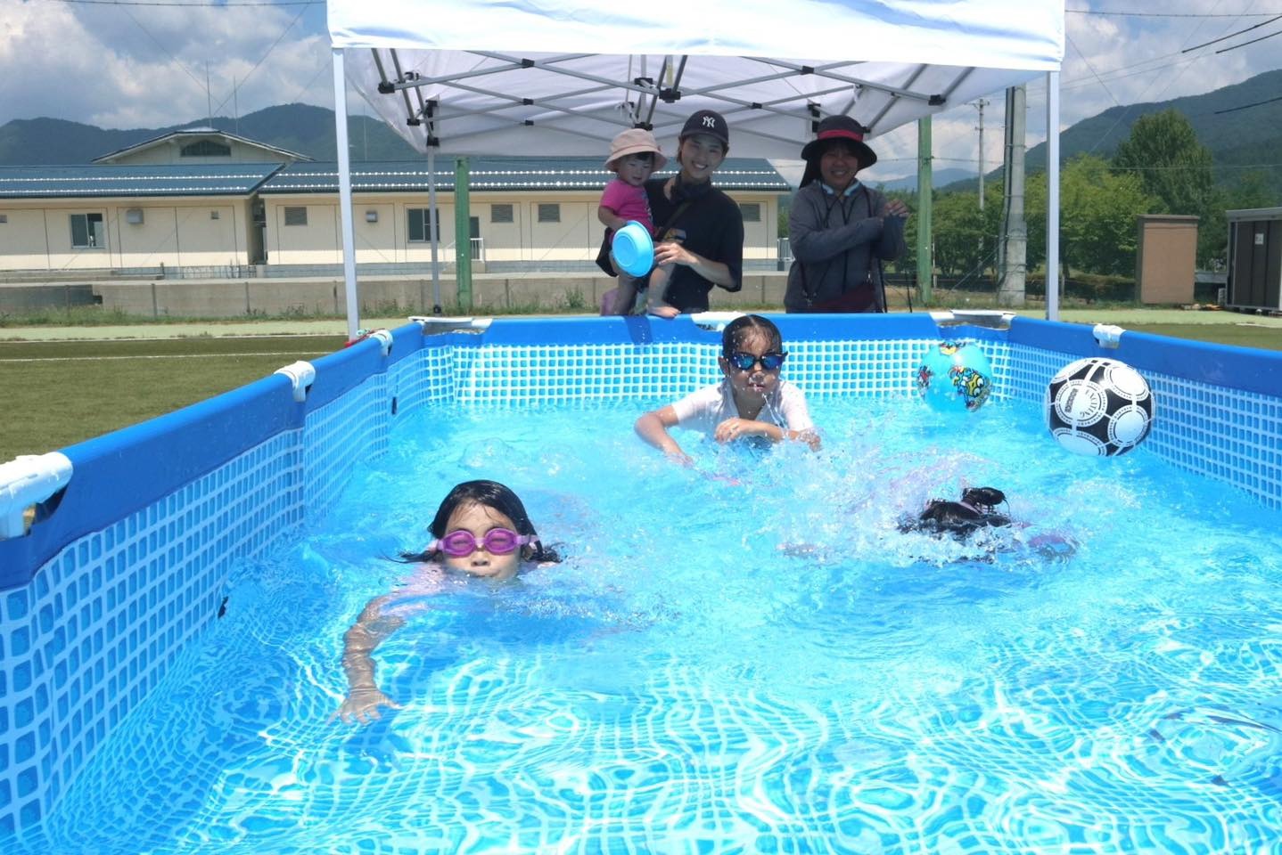 市内公園で今年も「なつやすみキッズプール」を開催