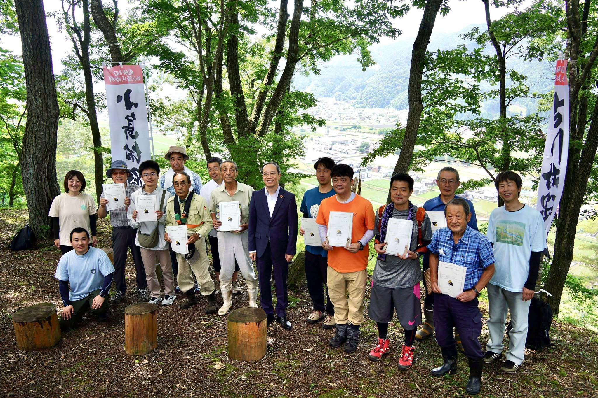山城ガイドの皆さん