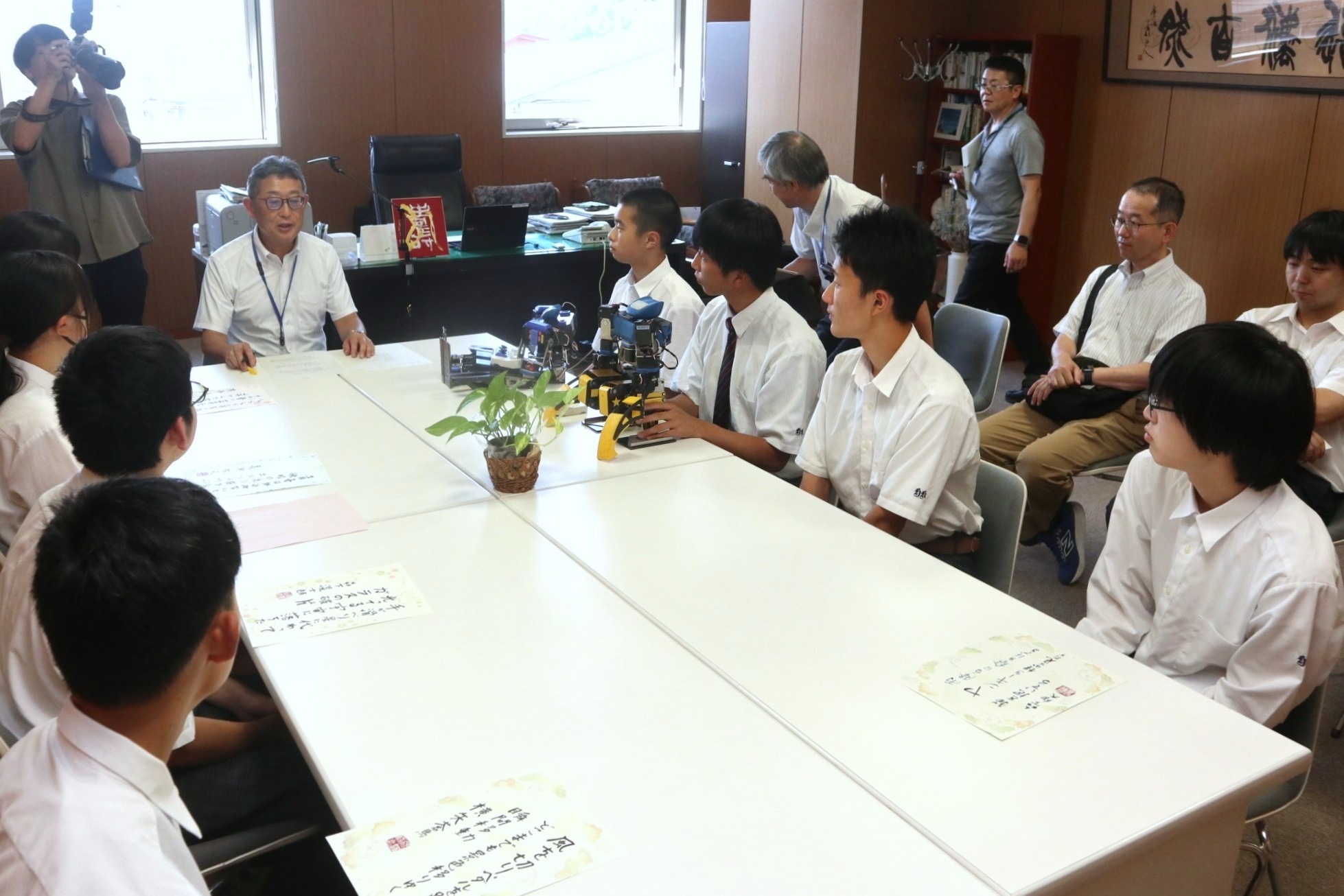 全国大会に出場する飛騨神岡高生の激励会を開催しました