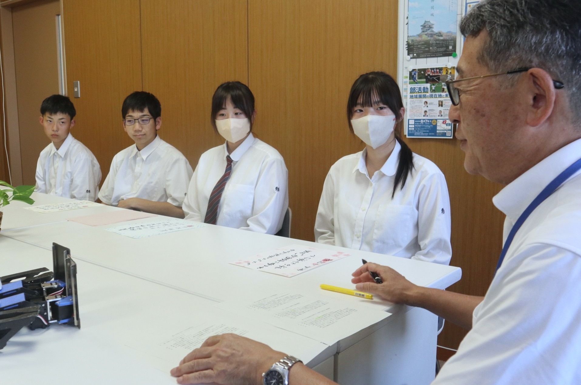 全国大会に出場する飛騨神岡高生の激励会を開催しました